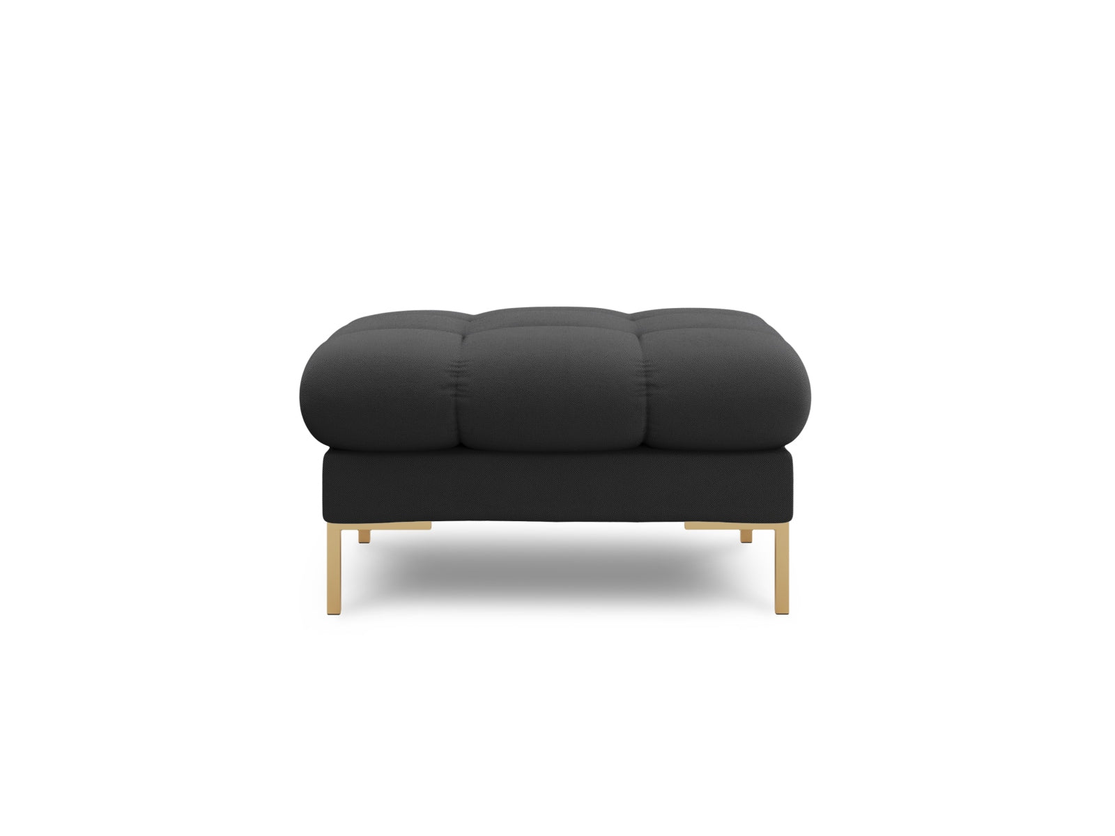 Mamaia Pouf 1 Sitz in Dark Grey/Gold präsentiert im Onlineshop von KAQTU Design AG. Pouf ist von Micadoni