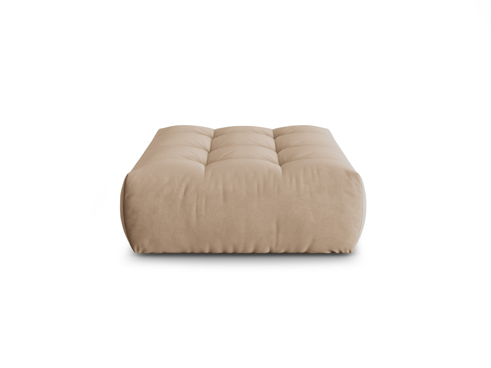Bloom Velour Pouf 1 Sitzer in Sand präsentiert im Onlineshop von KAQTU Design AG. Modulares Sofa ist von Micadoni
