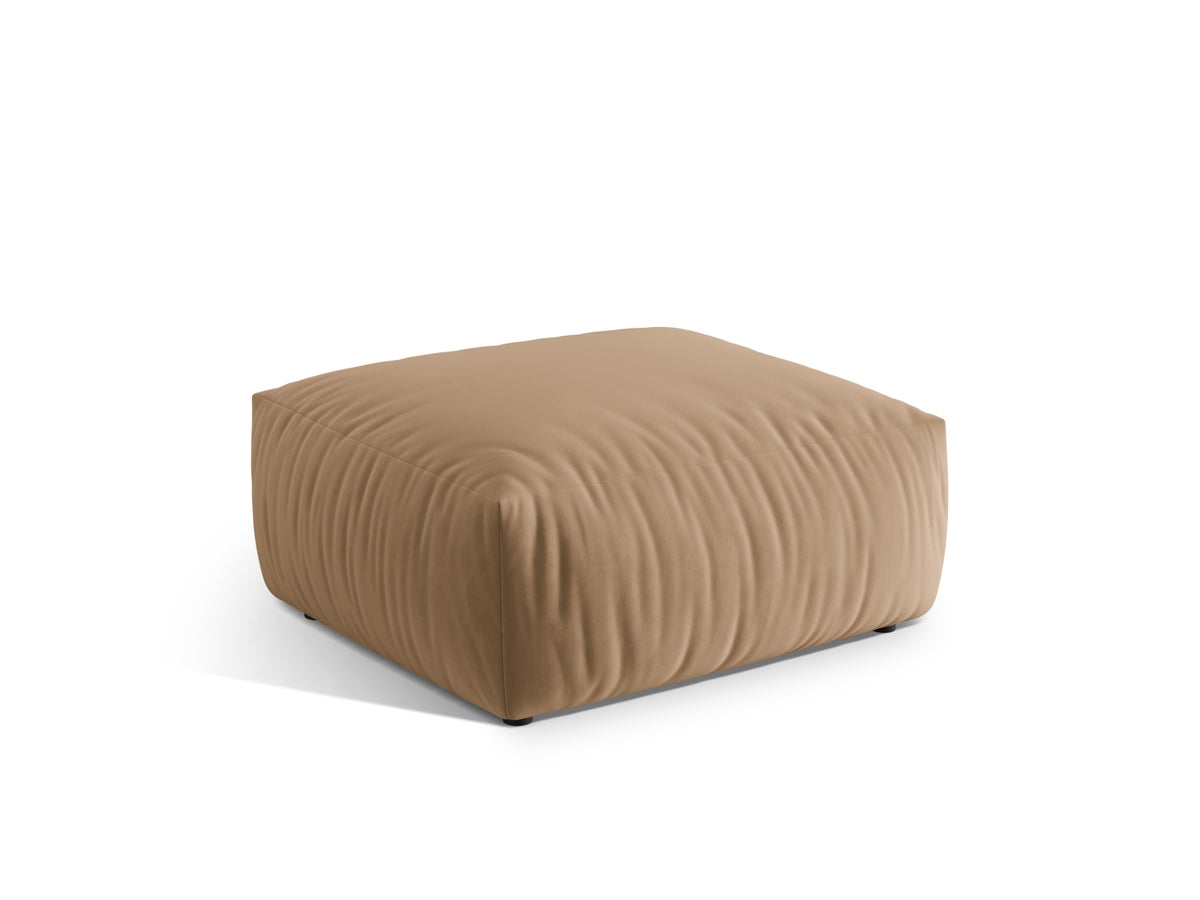Chris Velour Pouf 1 Sitzer in Sand-Casino präsentiert im Onlineshop von KAQTU Design AG. Modulares Sofa ist von Micadoni