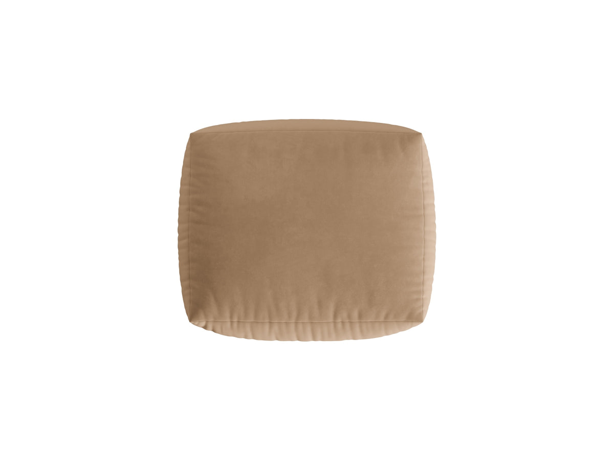 Chris Velour Pouf 1 Sitzer in Sand-Casino präsentiert im Onlineshop von KAQTU Design AG. Modulares Sofa ist von Micadoni