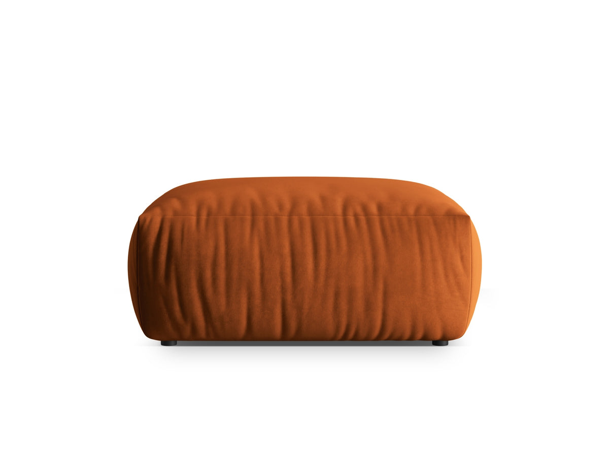 Chris Velour Pouf 1 Sitzer in Terracotta-Casino präsentiert im Onlineshop von KAQTU Design AG. Modulares Sofa ist von Micadoni