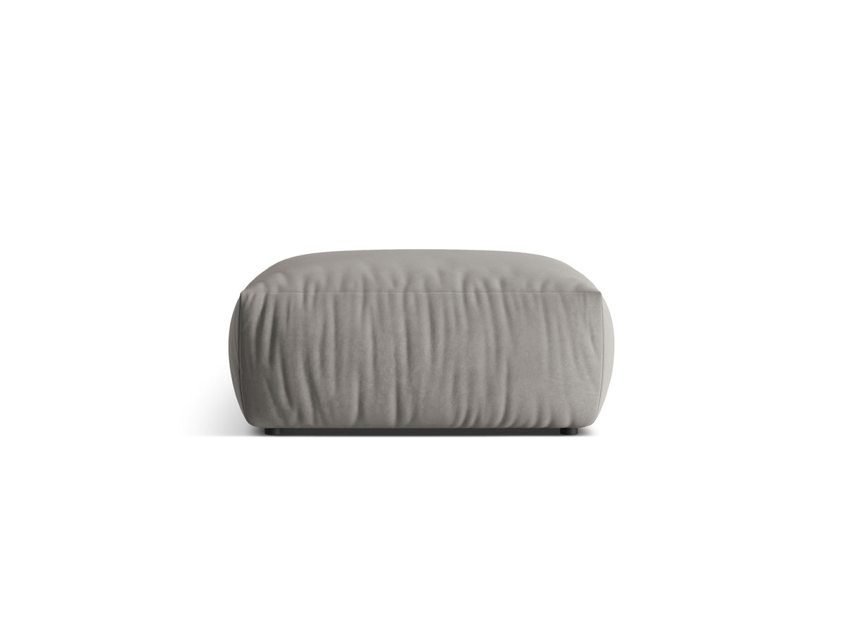Chris Velour Pouf 1 Sitzer in Grey-Casino präsentiert im Onlineshop von KAQTU Design AG. Modulares Sofa ist von Micadoni