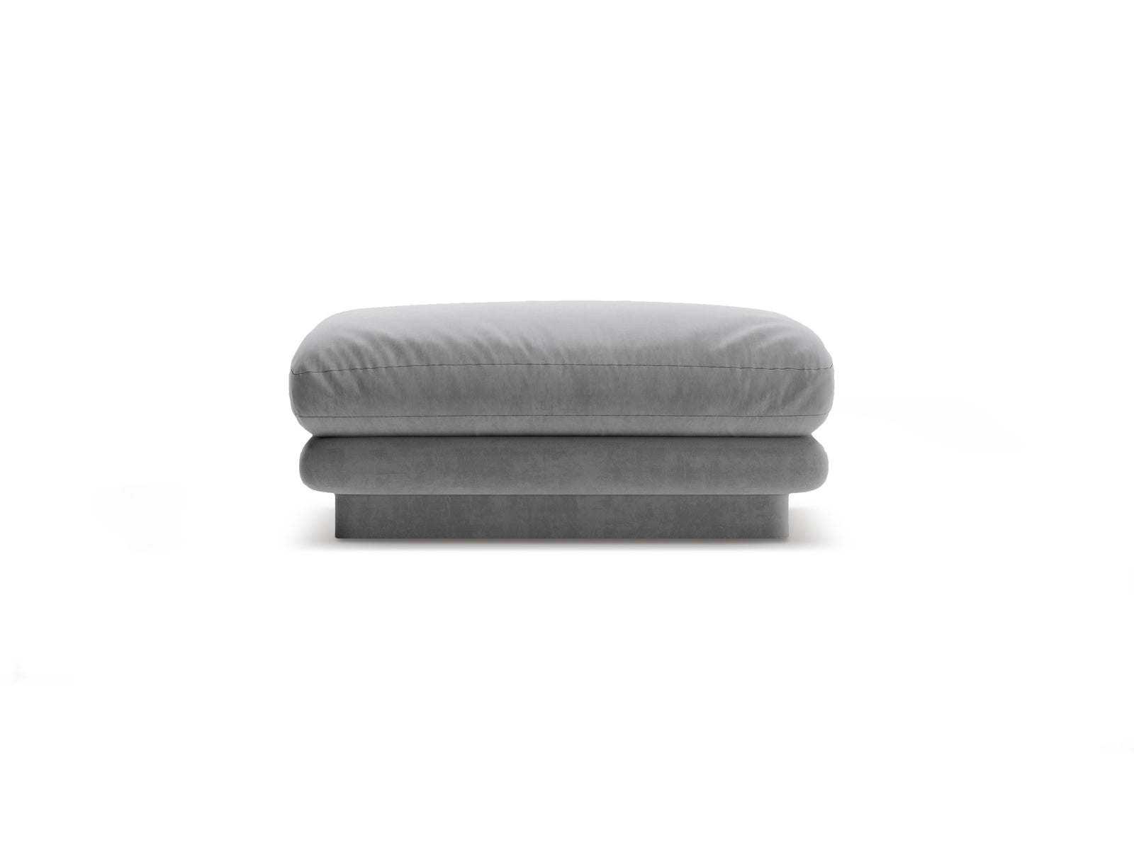 Torino Velour Pouf 1 Sitzer in Light Grey-Casino präsentiert im Onlineshop von KAQTU Design AG. Modulares Sofa ist von Micadoni