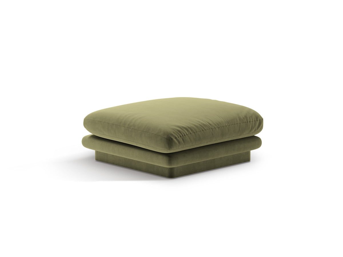Torino Velour Pouf 1 Sitzer in Light Green-Casino präsentiert im Onlineshop von KAQTU Design AG. Modulares Sofa ist von Micadoni