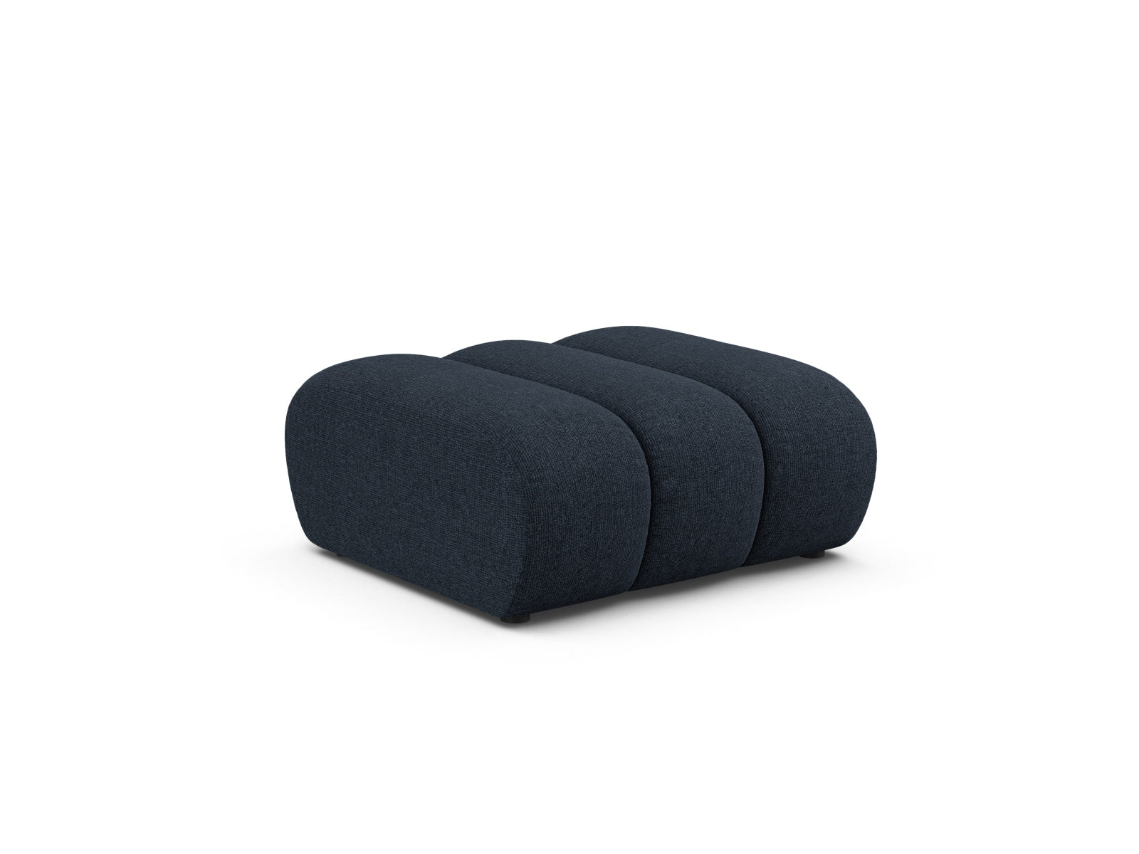 Eleganter Lupine Pouf 1 Sitzer in Navy Blue-Eden, ideal für modulares Sofa-Design, stilvoll und bequem, erhältlich bei KAQTU.