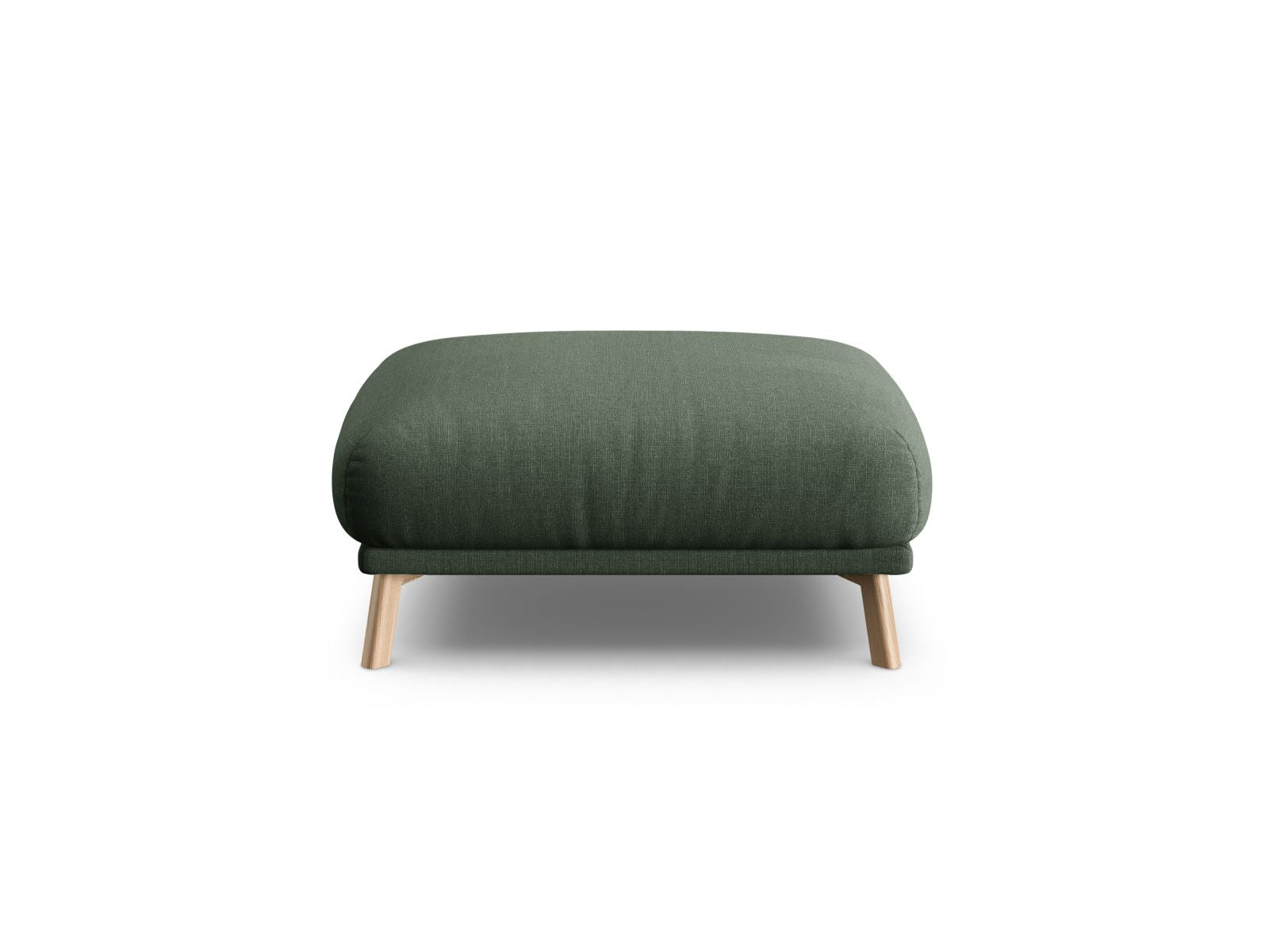 Eleganter 1-Sitzer Pouf Naomi in luxuriösem Moosgrün, perfekt für stilvolle Interiors. Hochwertige Materialien und modernes Design von Micadoni.