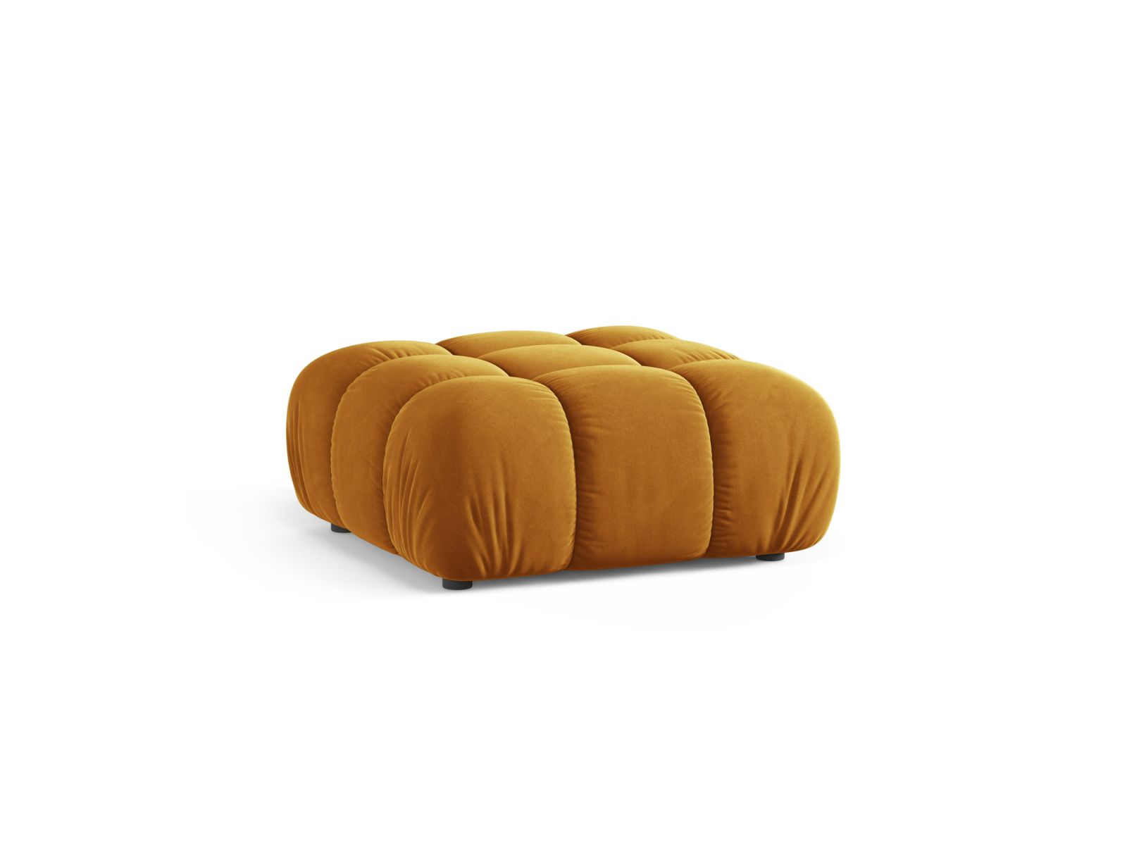 Stylischer 1-Sitzer Pouf Bellis in leuchtendem Gelb, ideal für moderne Wohnräume. Hochwertige Verarbeitung von Micadoni.