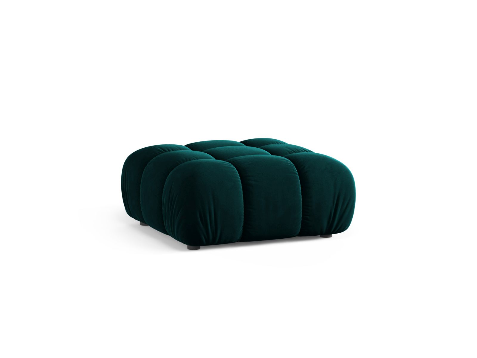 Eleganter 1-Sitzer Pouf Bellis in tiefem Petrol, ideal für stilvolle Akzente in jedem Raum. Hochwertige Verarbeitung von Micadoni.