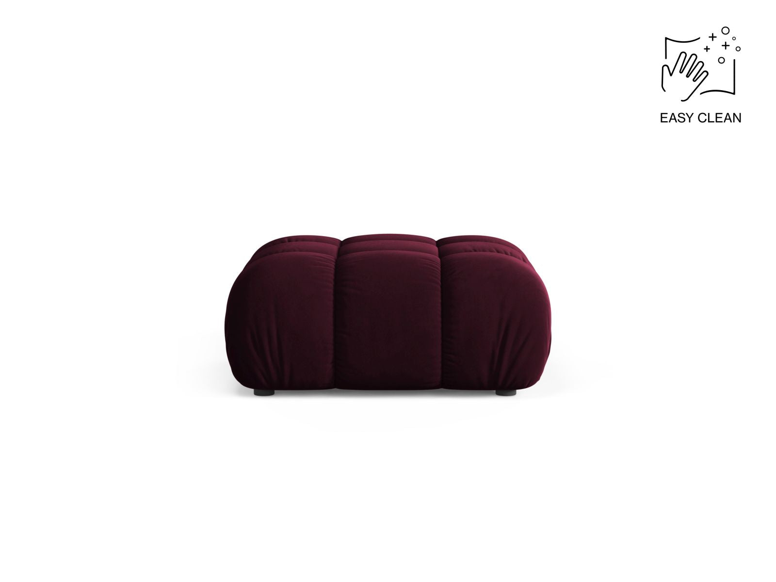 1-Sitzer Pouf Bellis in Burgundy-Venus präsentiert im Onlineshop von KAQTU Design AG. Pouf ist von Micadoni