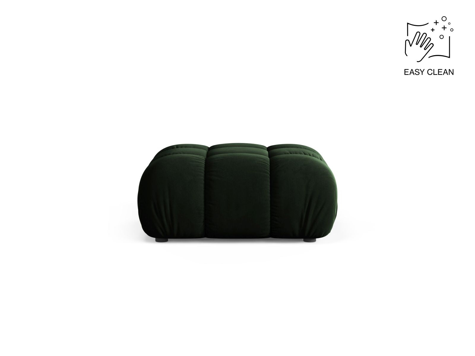 1-Sitzer Pouf Bellis in Bottle Green-Venus präsentiert im Onlineshop von KAQTU Design AG. Pouf ist von Micadoni