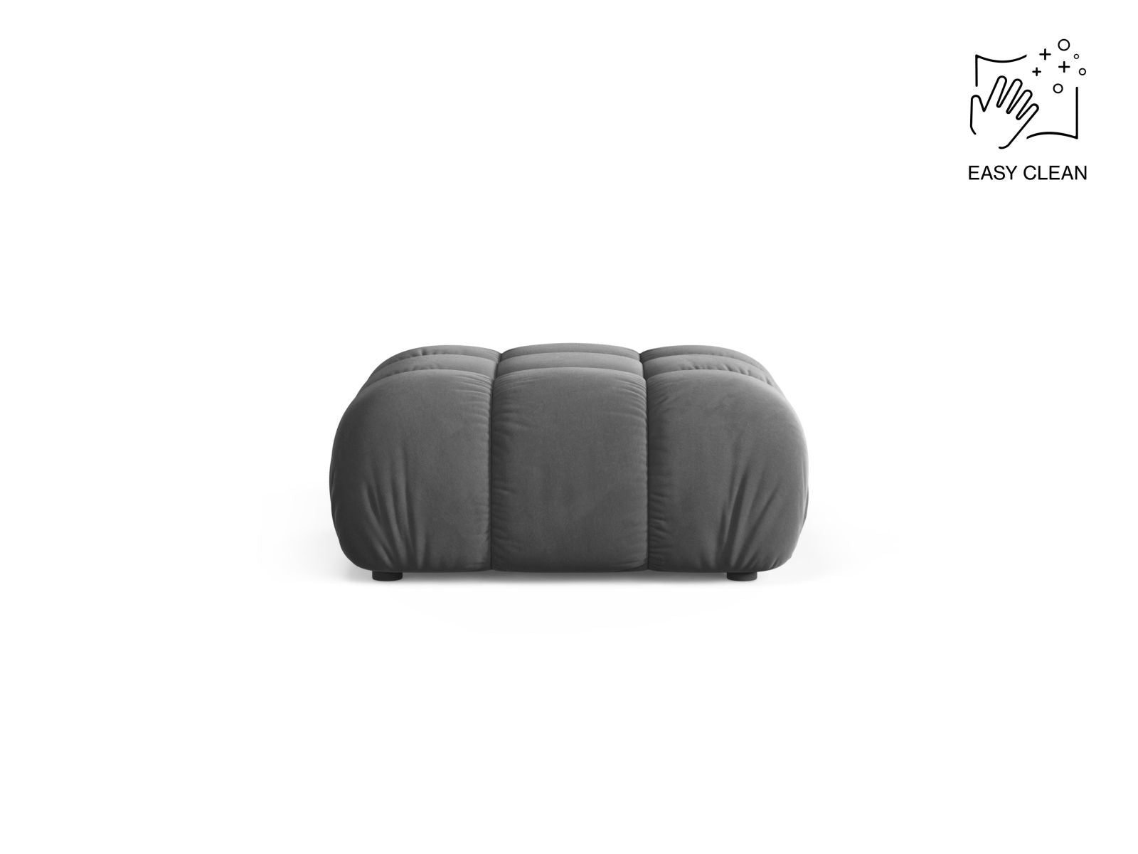 1-Sitzer Pouf Bellis in Light Grey-Venus präsentiert im Onlineshop von KAQTU Design AG. Pouf ist von Micadoni