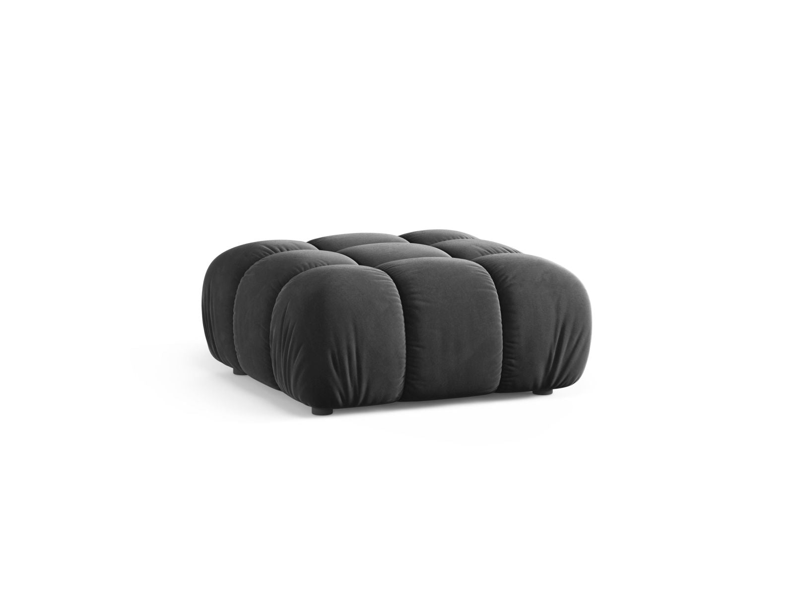 Stylischer 1-Sitzer Pouf Bellis in elegantem Grau, ideal für moderne Wohnräume. Hochwertige Verarbeitung von Micadoni.