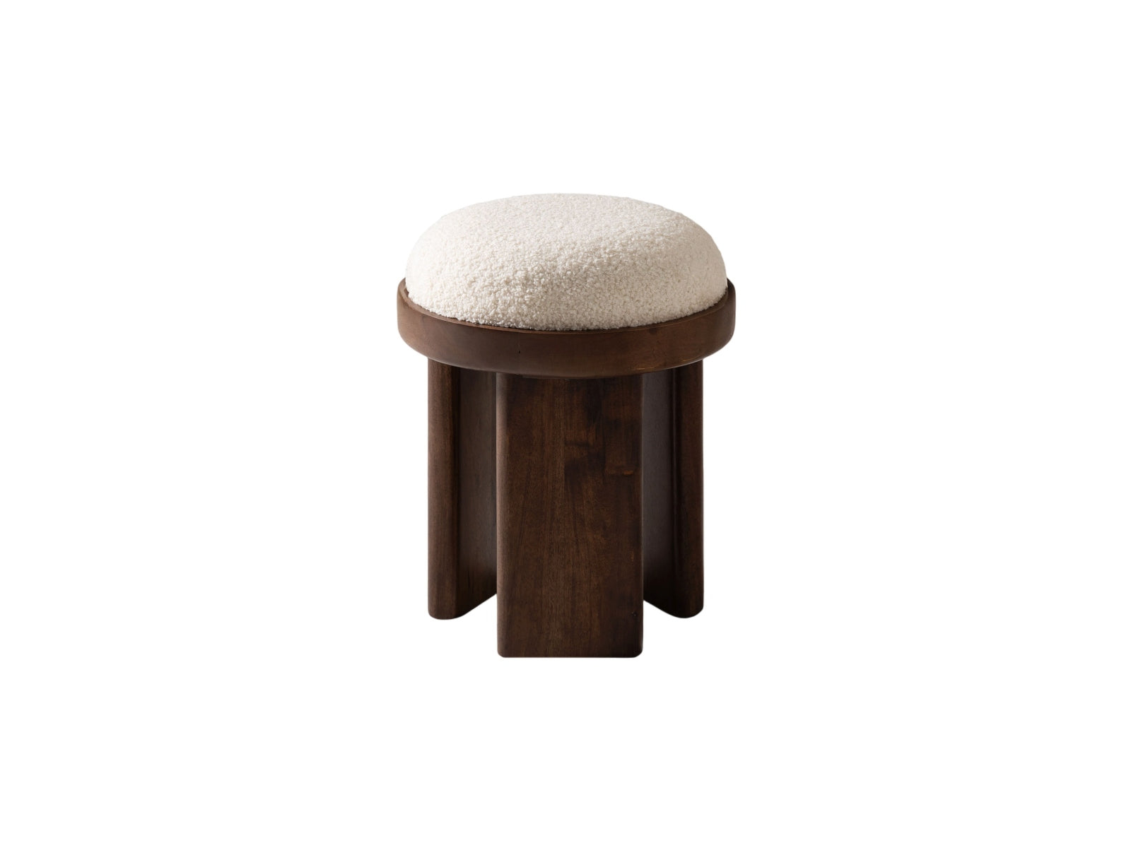 1-Sitzer Pouf Agapi in White präsentiert im Onlineshop von KAQTU Design AG. Pouf ist von Micadoni