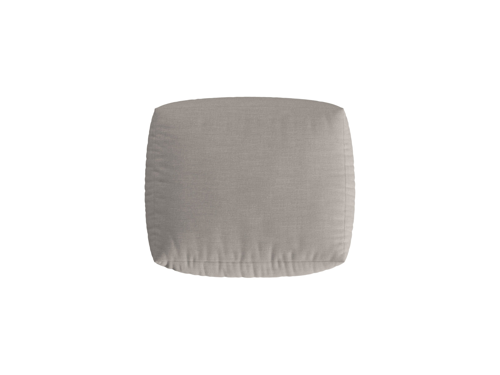 Stylischer Chris Pouf 1 Sitzer aus hochwertigem LINS-Stoff, vielseitig einsetzbar im modularen Sofa-Arrangement von Micadoni.