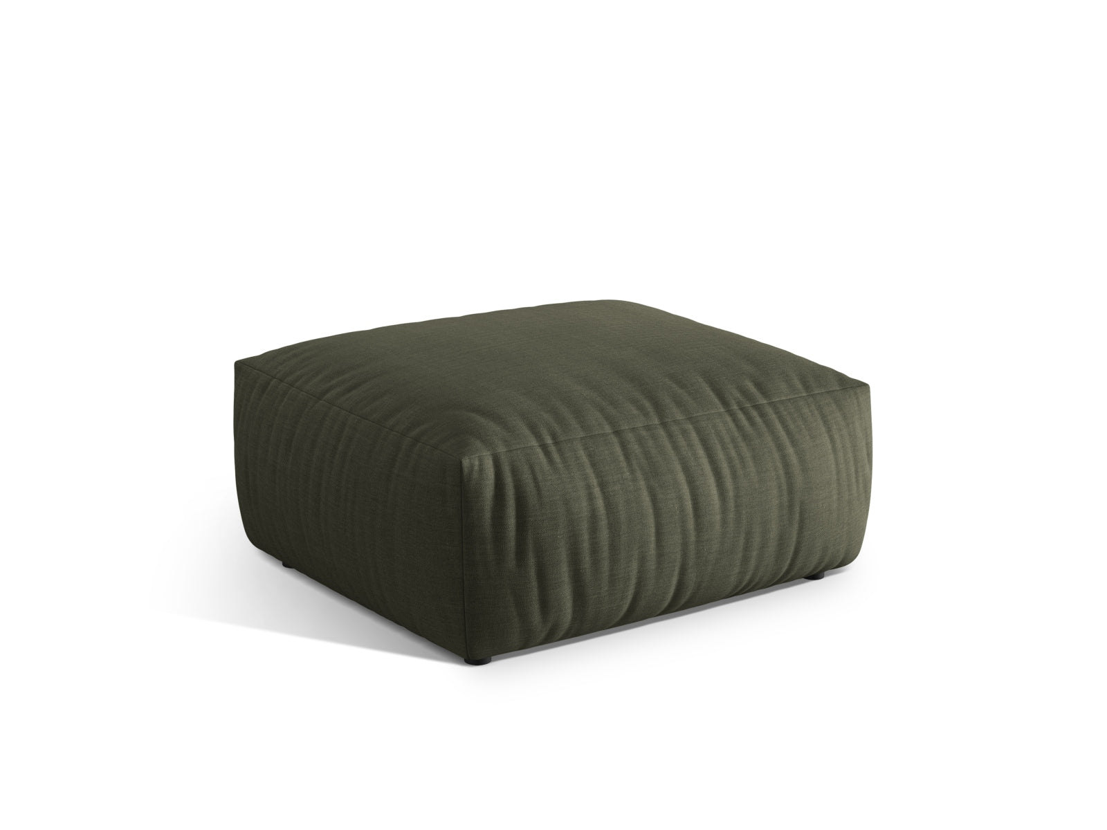Eleganter Chris Pouf 1 Sitzer in sanftem Blau, ideal für modulares Sofa-Design von Micadoni, erhältlich bei KAQTU Design AG.