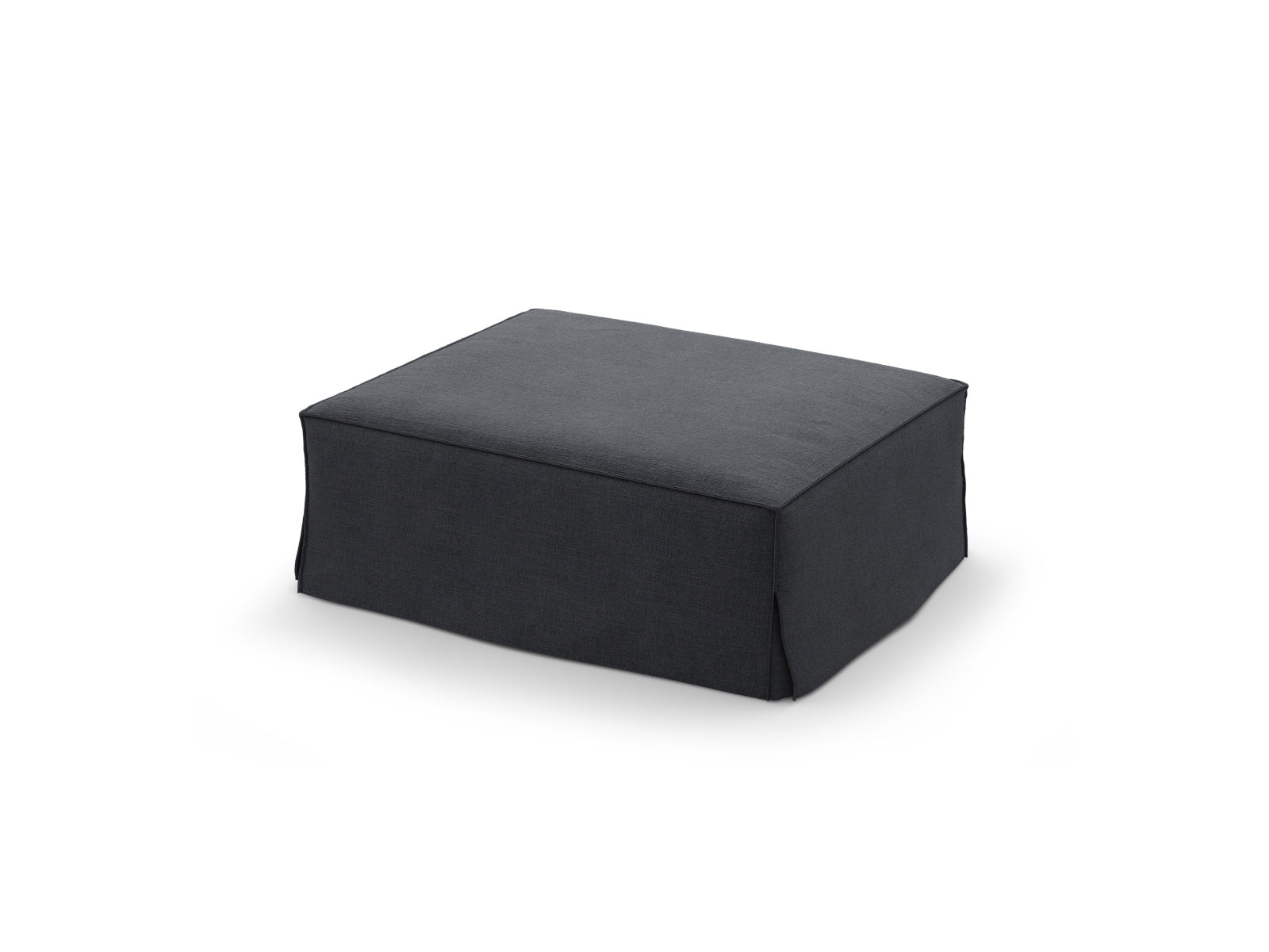 Stylischer Jodie Pouf 1 Sitzer in Grau und Blau, ideal für modulares Sofa-Design, präsentiert von Micadoni.