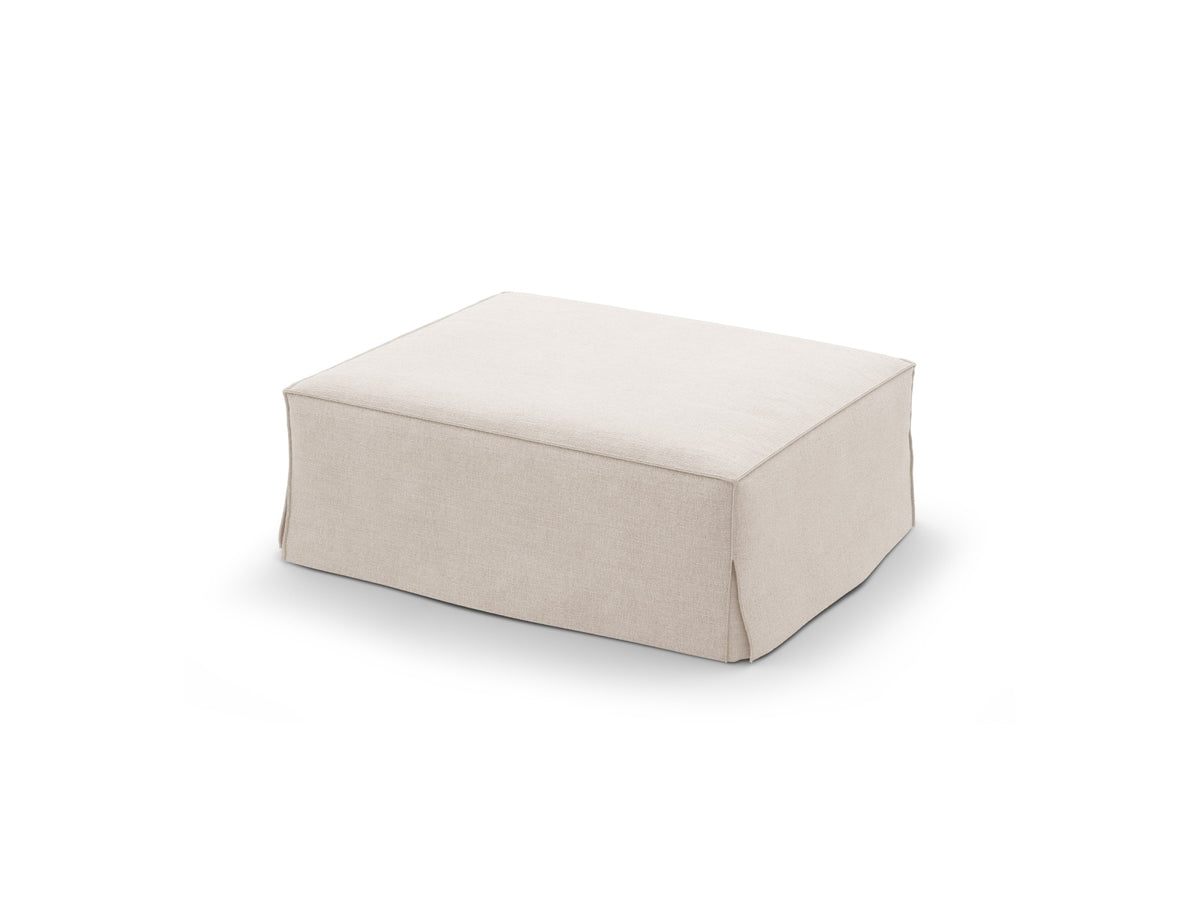 Jodie Pouf 1 Sitzer mit abnehmbaren Bezug in Beige-LINS präsentiert im Onlineshop von KAQTU Design AG. Modulares Sofa ist von Micadoni