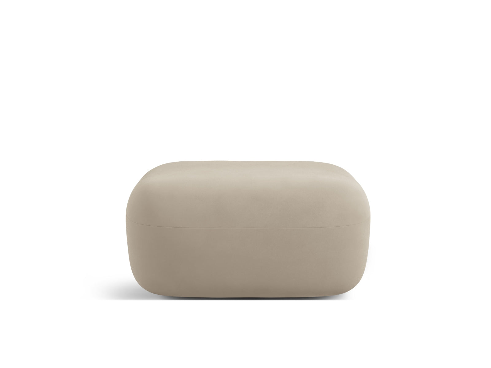 Jenny Velour Pouf 1 Sitz in Beige-Salvador präsentiert im Onlineshop von KAQTU Design AG. Pouf ist von Micadoni