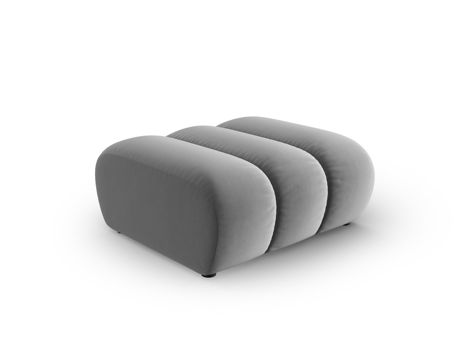 Lupine Velour Pouf 1 Sitz in Grey-Salvador präsentiert im Onlineshop von KAQTU Design AG. Pouf ist von Micadoni