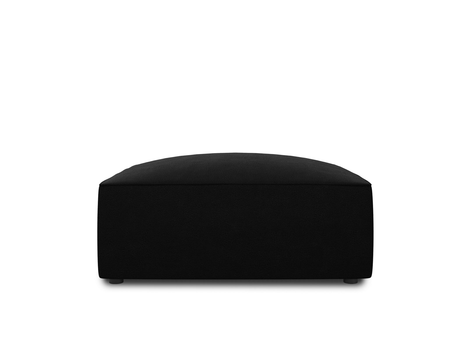 Ruby Velour Pouf 1 Sitz in Black-Salvador präsentiert im Onlineshop von KAQTU Design AG. Pouf ist von Micadoni