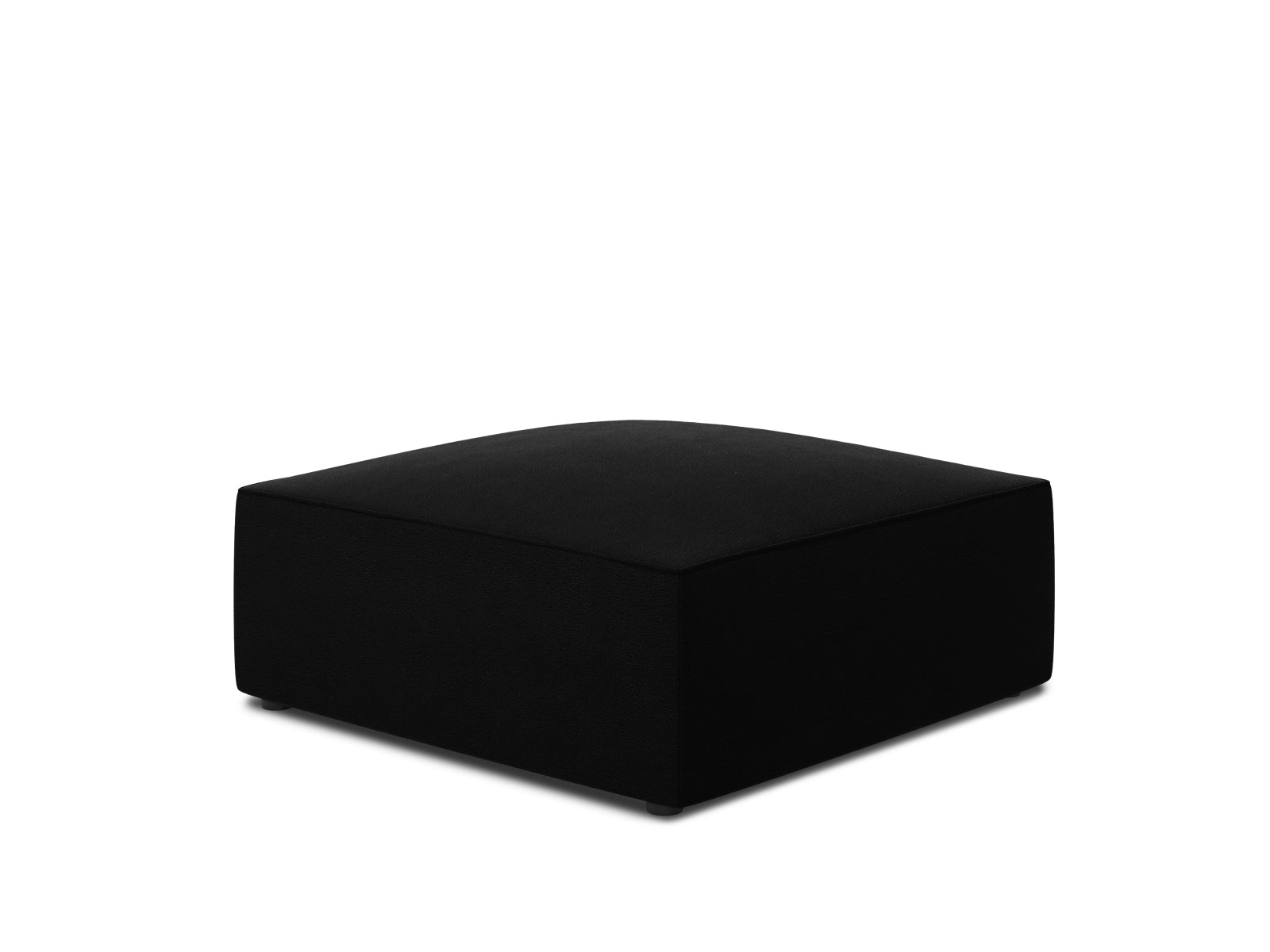 Stylischer Ruby Velour Pouf in sattem Rot, perfekt für zusätzlichen Sitzkomfort oder als dekoratives Highlight in Ihrem Wohnbereich.