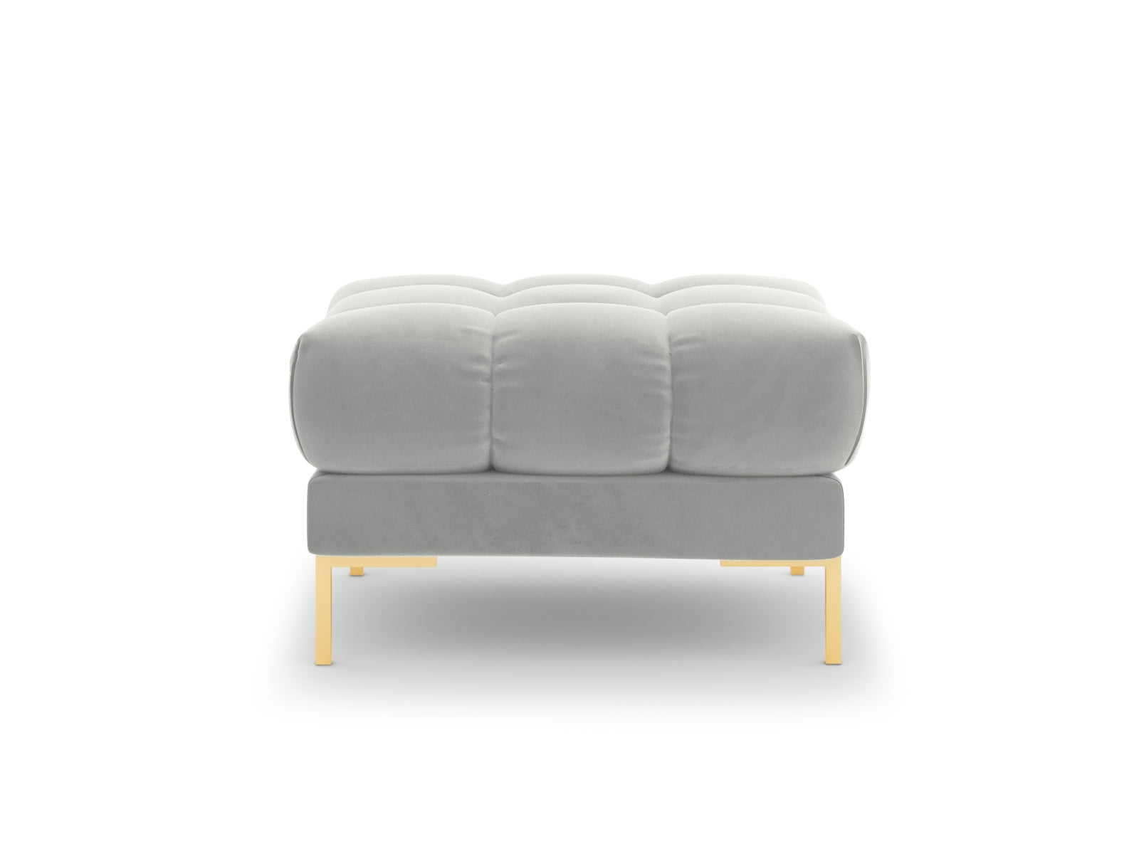 Mamaia Velour Pouf 1 Sitz in Silver/Gold präsentiert im Onlineshop von KAQTU Design AG. Pouf ist von Micadoni