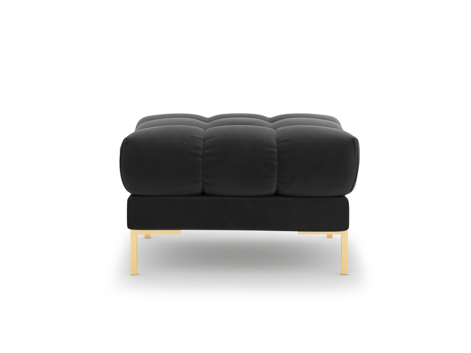 Mamaia Velour Pouf 1 Sitz in Dark Grey/Gold präsentiert im Onlineshop von KAQTU Design AG. Pouf ist von Micadoni