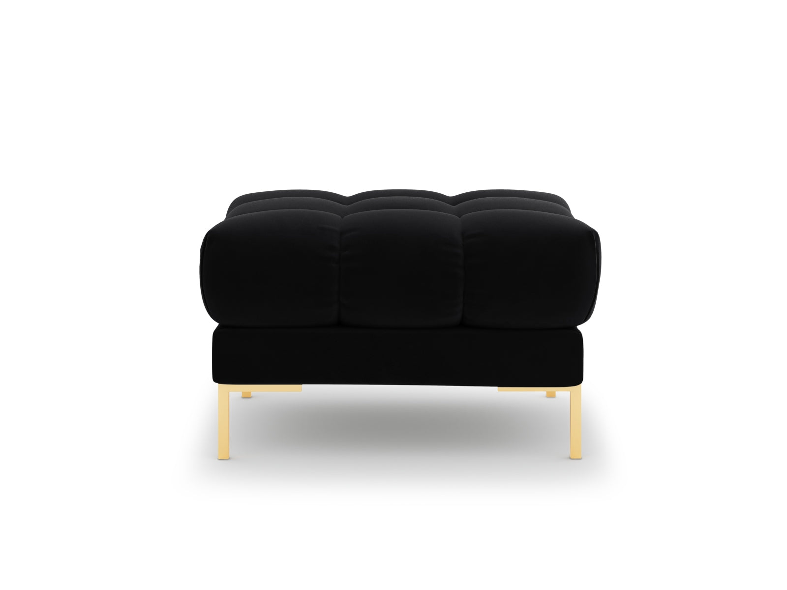 Mamaia Velour Pouf 1 Sitz in Black/Gold präsentiert im Onlineshop von KAQTU Design AG. Pouf ist von Micadoni