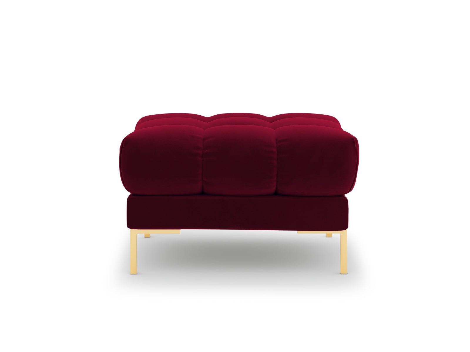 Mamaia Velour Pouf 1 Sitz in Red/Gold präsentiert im Onlineshop von KAQTU Design AG. Pouf ist von Micadoni