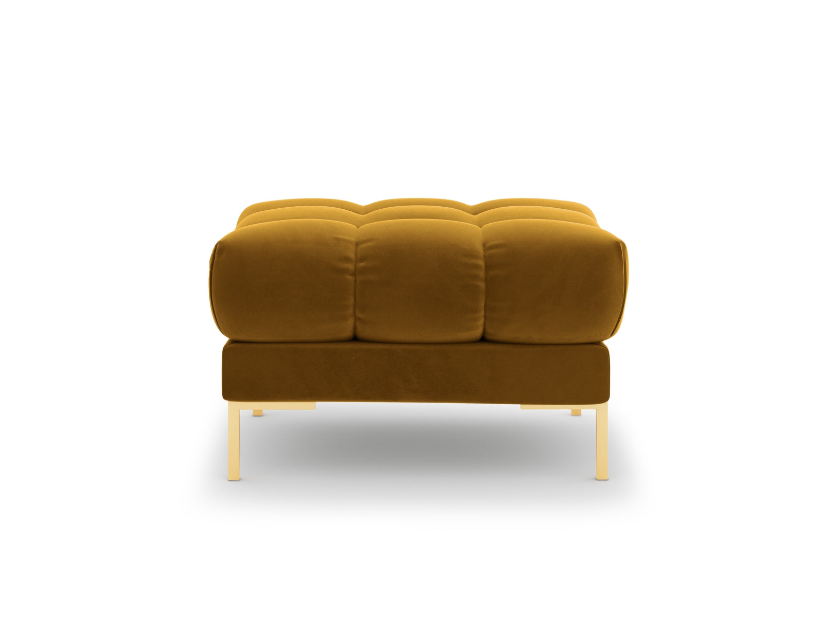 Mamaia Velour Pouf 1 Sitz in Yellow/Gold präsentiert im Onlineshop von KAQTU Design AG. Pouf ist von Micadoni