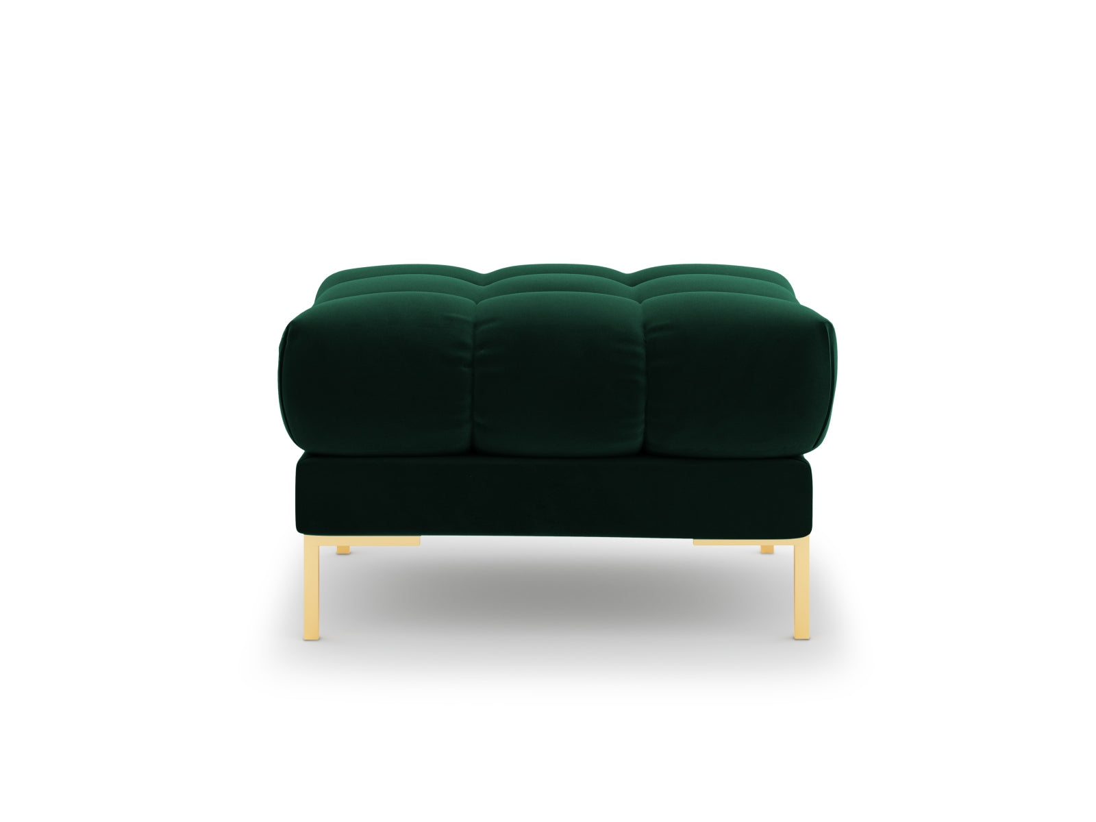 Mamaia Velour Pouf 1 Sitz in Bottle Green/Gold präsentiert im Onlineshop von KAQTU Design AG. Pouf ist von Micadoni