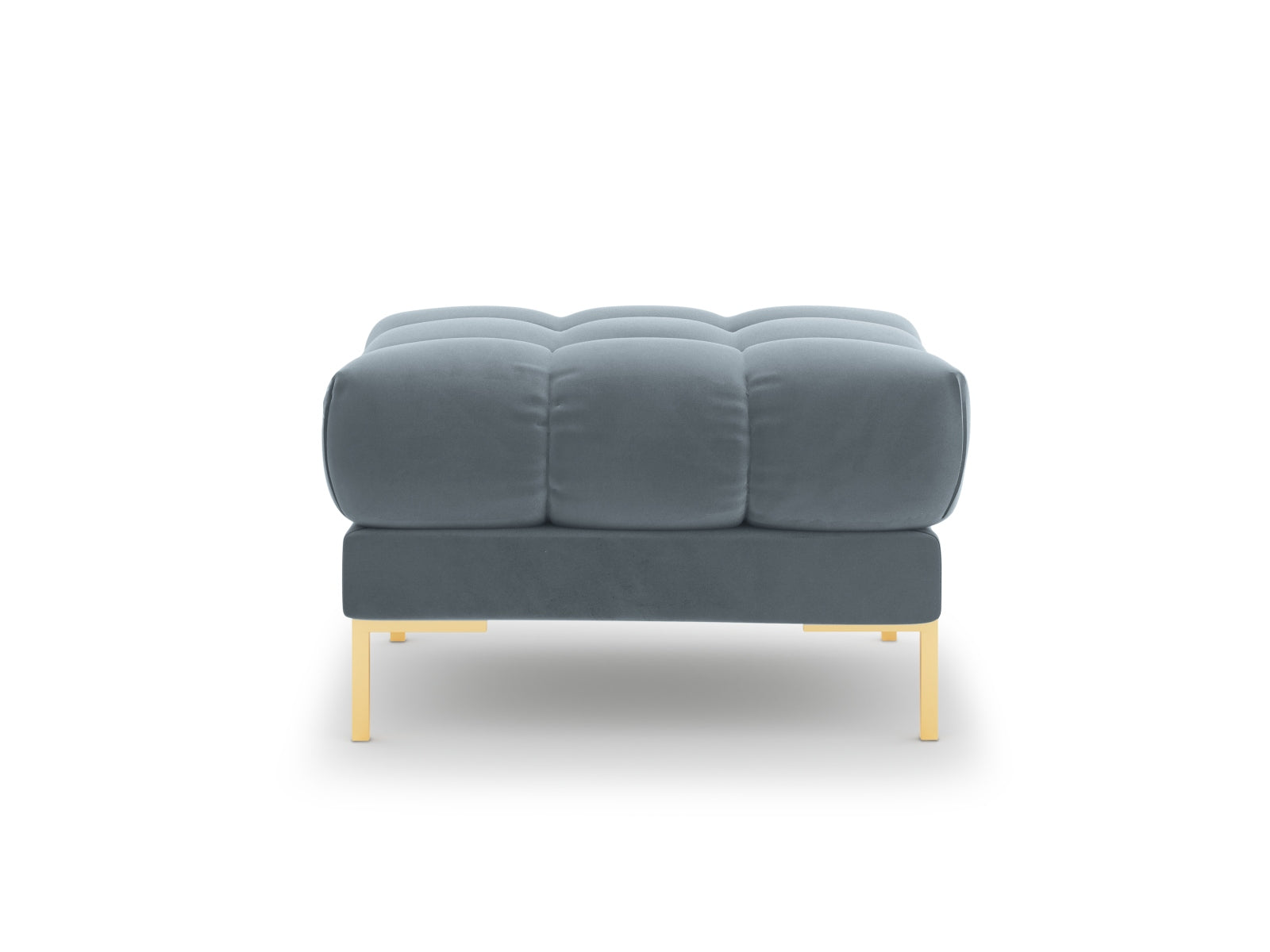 Mamaia Velour Pouf 1 Sitz in Light Blue/Gold präsentiert im Onlineshop von KAQTU Design AG. Pouf ist von Micadoni