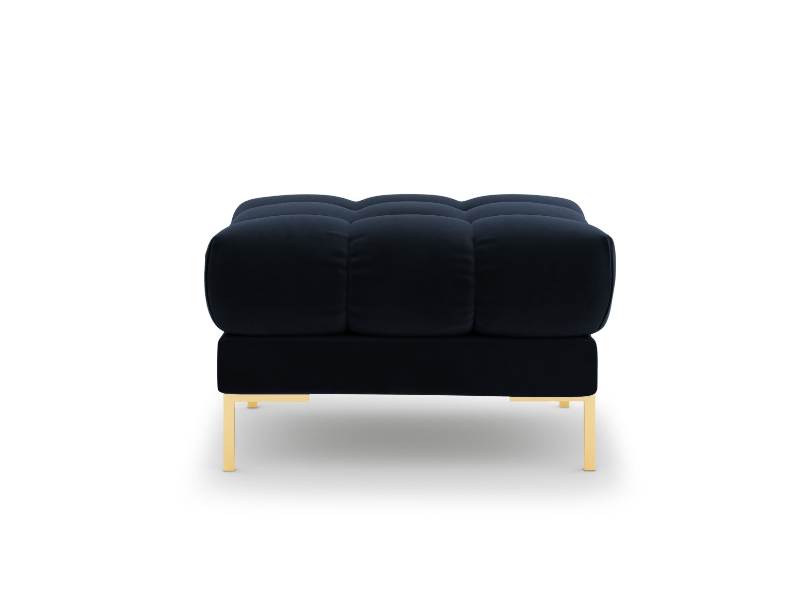Mamaia Velour Pouf 1 Sitz in Dark Blue/Gold präsentiert im Onlineshop von KAQTU Design AG. Pouf ist von Micadoni