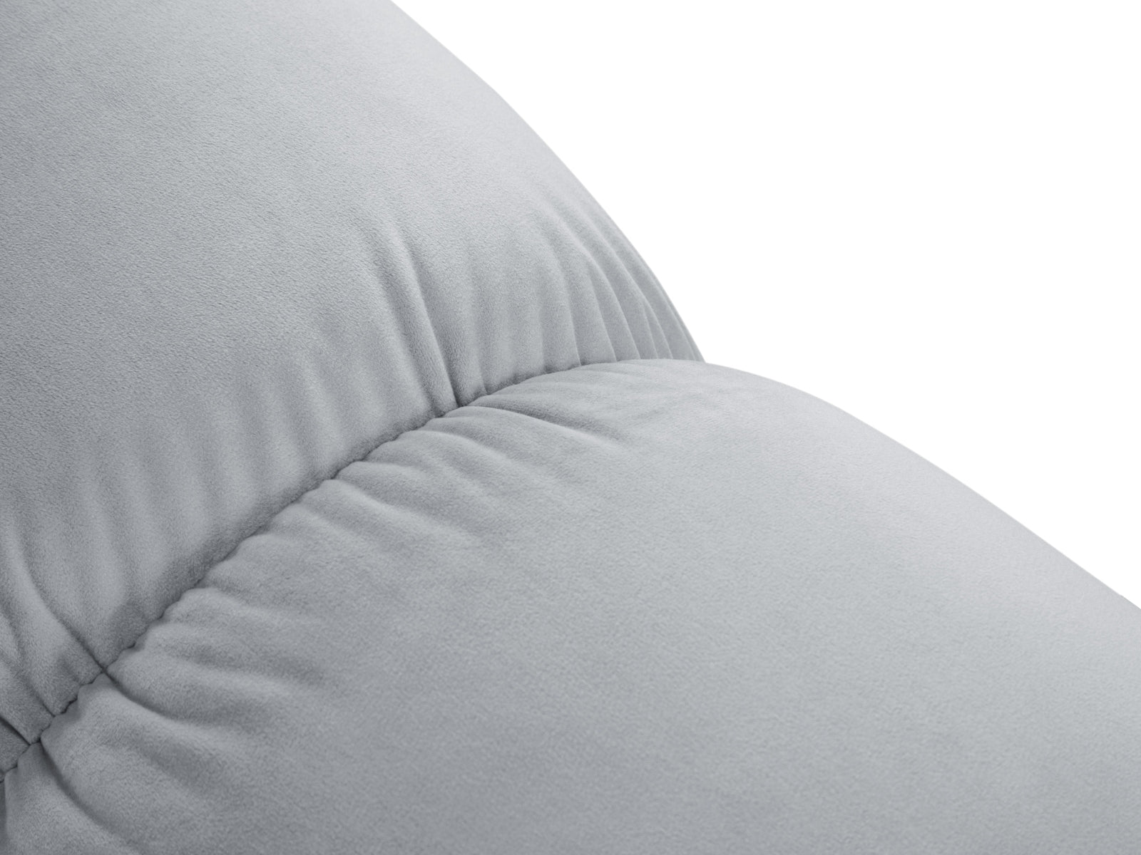 Der Bellis Velour Pouf von Micadoni vereint elegantes Design und Funktionalität. Mit 94 cm Durchmesser ist er vielseitig einsetzbar und pflegeleicht.