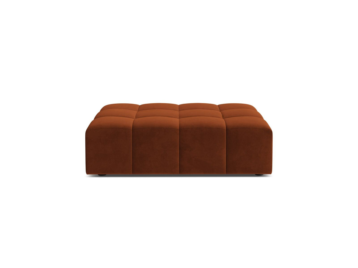 1-Sitzer Pouf Jennifer in Terracotta-Bluvel präsentiert im Onlineshop von KAQTU Design AG. Pouf ist von Micadoni