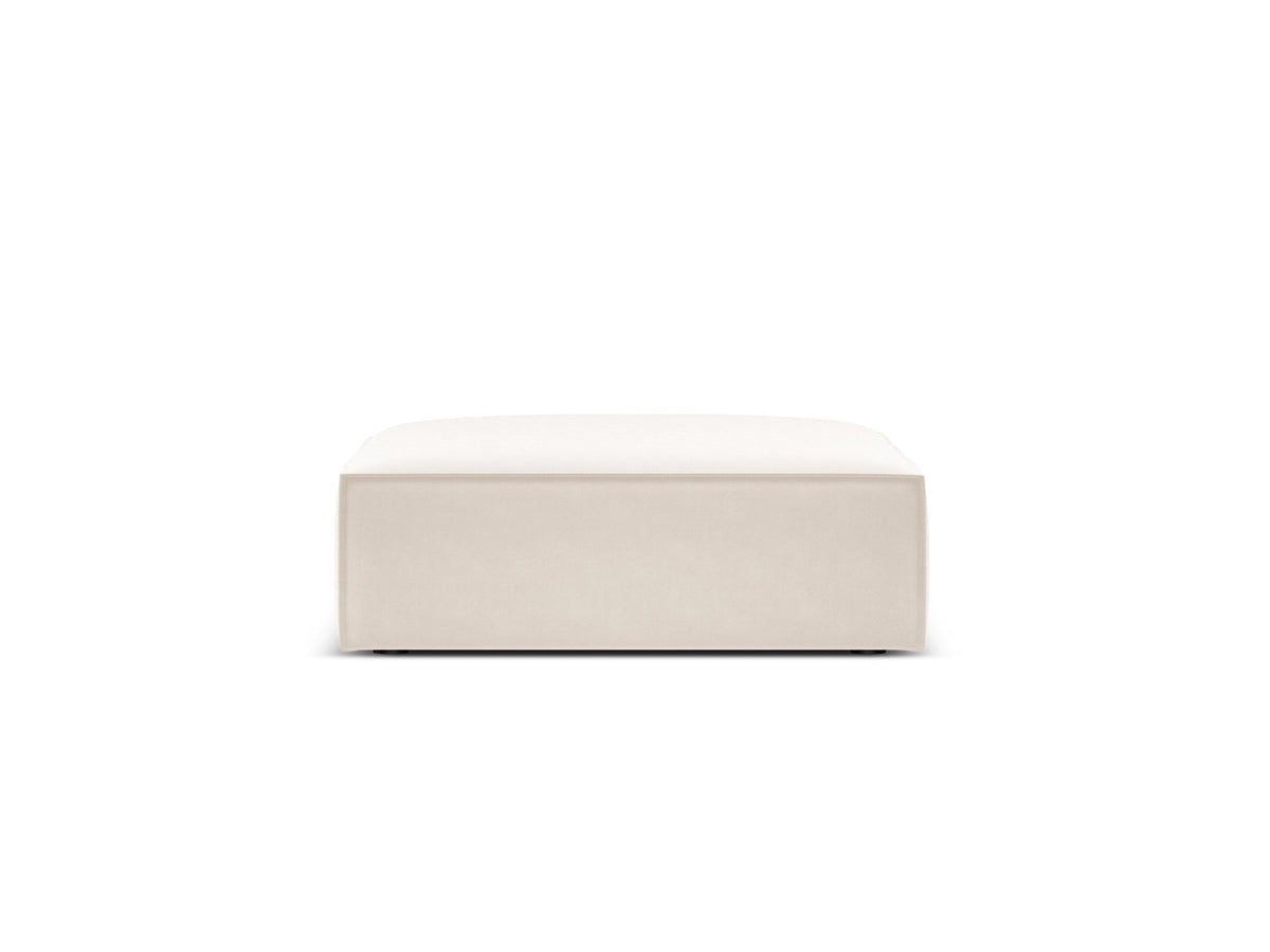Kaelle Velour Pouf 1 Sitz in Light Beige-Bluvel präsentiert im Onlineshop von KAQTU Design AG. Pouf ist von Micadoni