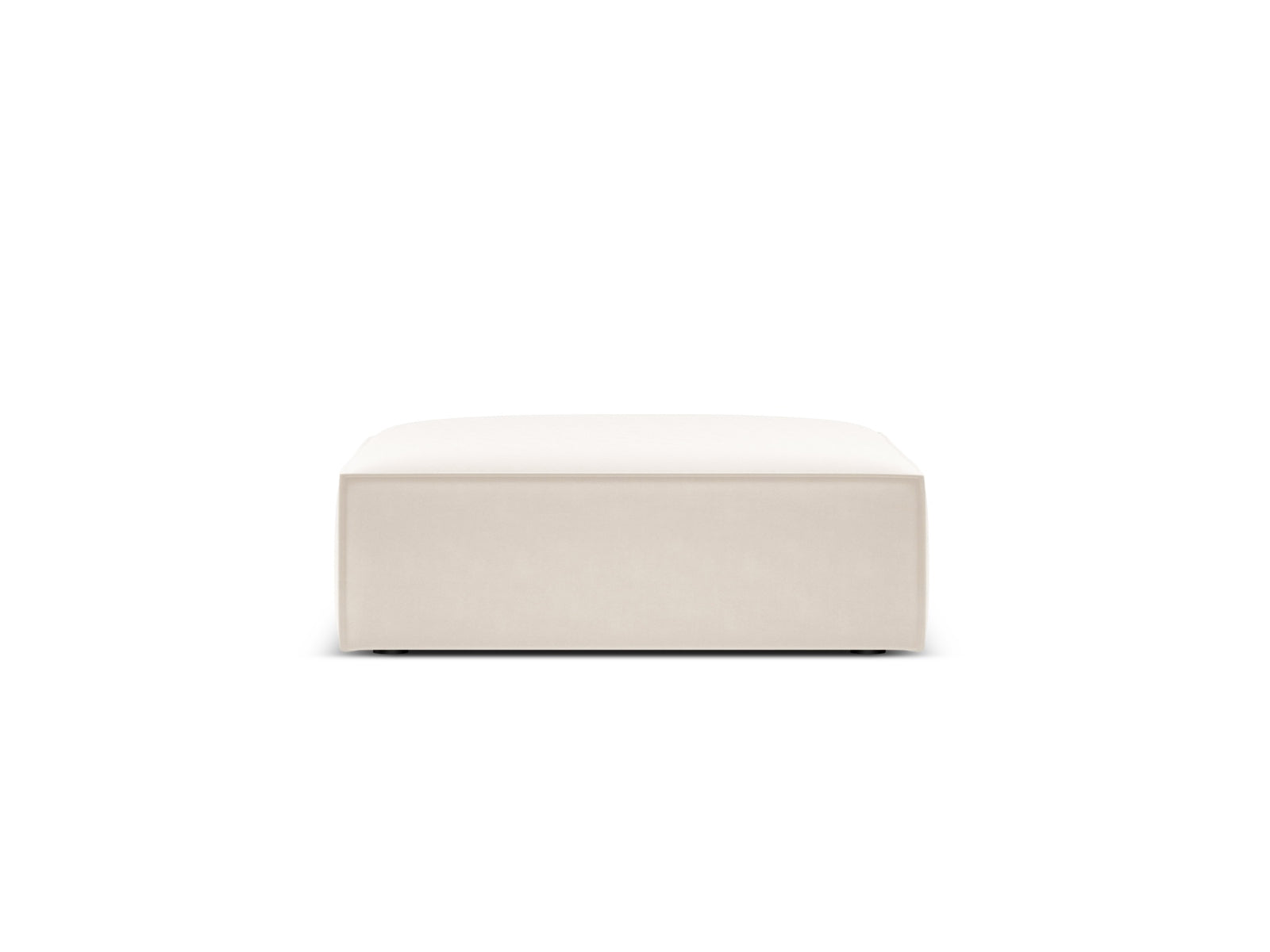 Kaelle Velour Pouf 1 Sitz in Light Beige präsentiert im Onlineshop von KAQTU Design AG. Pouf ist von Micadoni