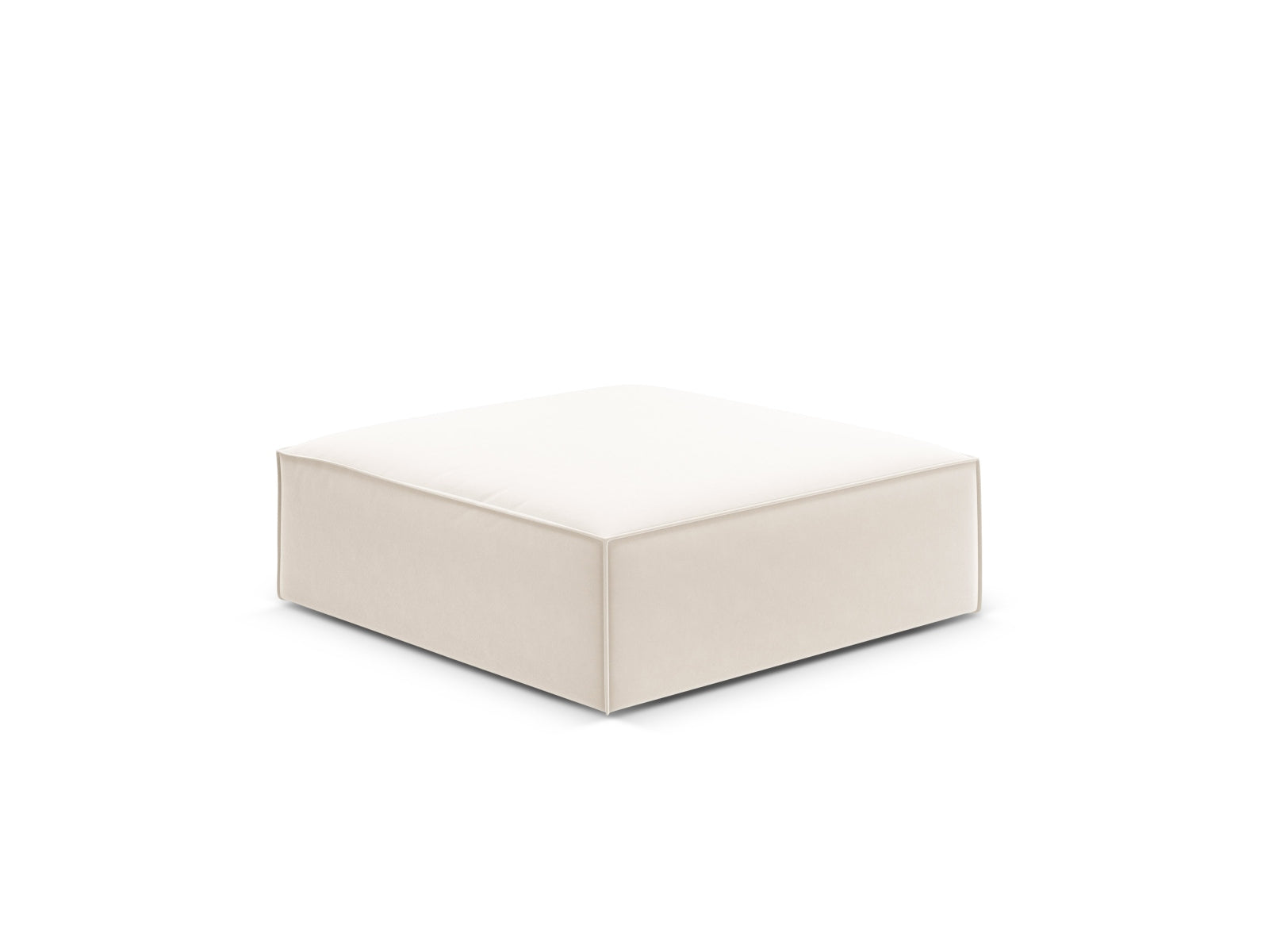 Kaelle Velour Pouf 1 Sitz in Light Beige präsentiert im Onlineshop von KAQTU Design AG. Pouf ist von Micadoni
