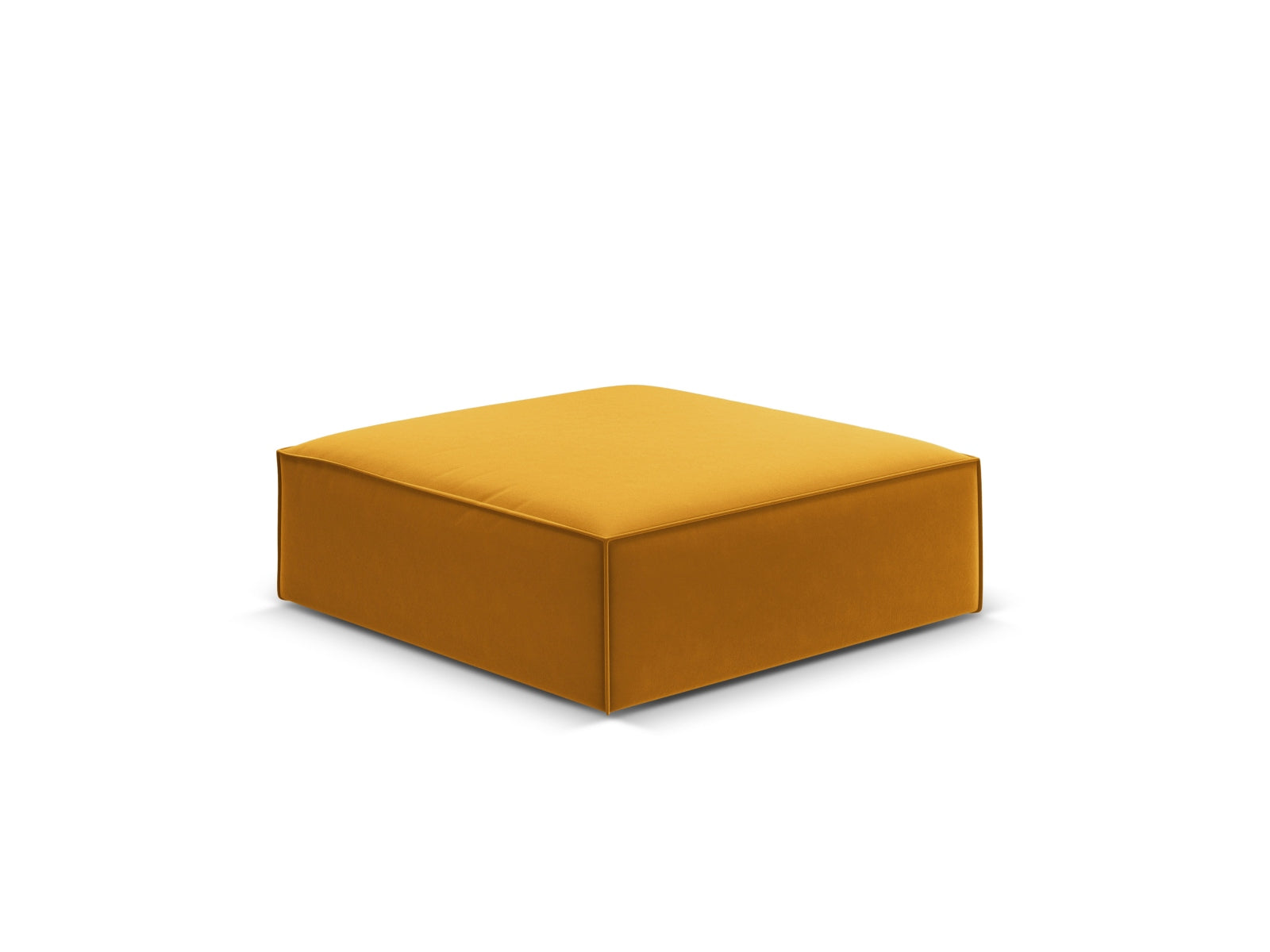 Entdecken Sie den eleganten Kaelle Velour Pouf 1 Sitz von Micadoni – ein stilvolles Möbelstück für Komfort und vielseitige Nutzung in Ihrem Zuhause.