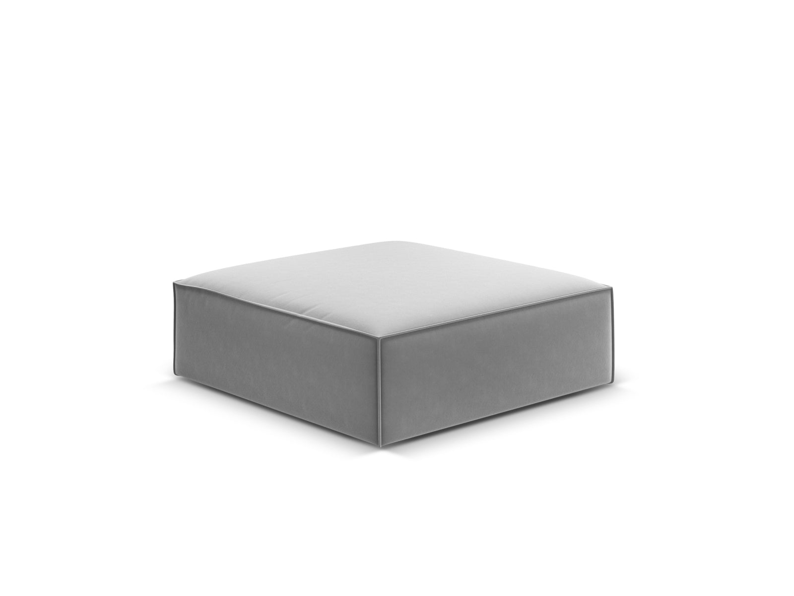 Entdecken Sie den eleganten Kaelle Velour Pouf 1 Sitz von Micadoni – ein stilvolles Möbelstück für Komfort und vielseitige Nutzung in Ihrem Zuhause.