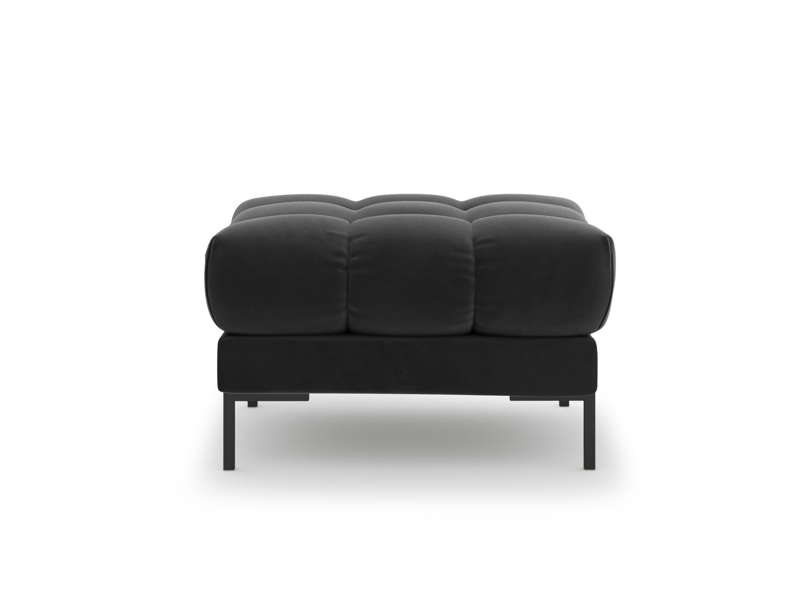 Mamaia Velour Pouf 1 Sitz in Dark Grey/Schwarz präsentiert im Onlineshop von KAQTU Design AG. Pouf ist von Micadoni