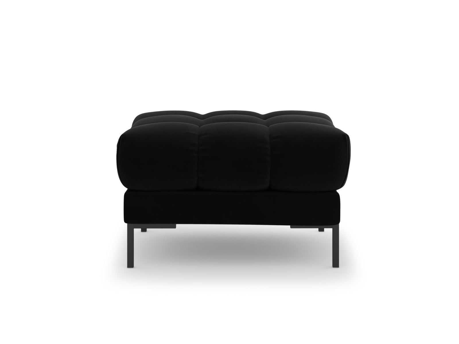 Mamaia Velour Pouf 1 Sitz in Black/Schwarz präsentiert im Onlineshop von KAQTU Design AG. Pouf ist von Micadoni