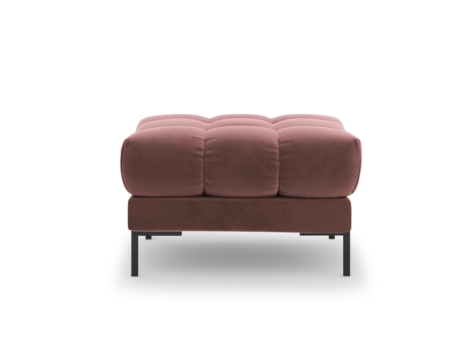 Mamaia Velour Pouf 1 Sitz in Pink/Schwarz präsentiert im Onlineshop von KAQTU Design AG. Pouf ist von Micadoni