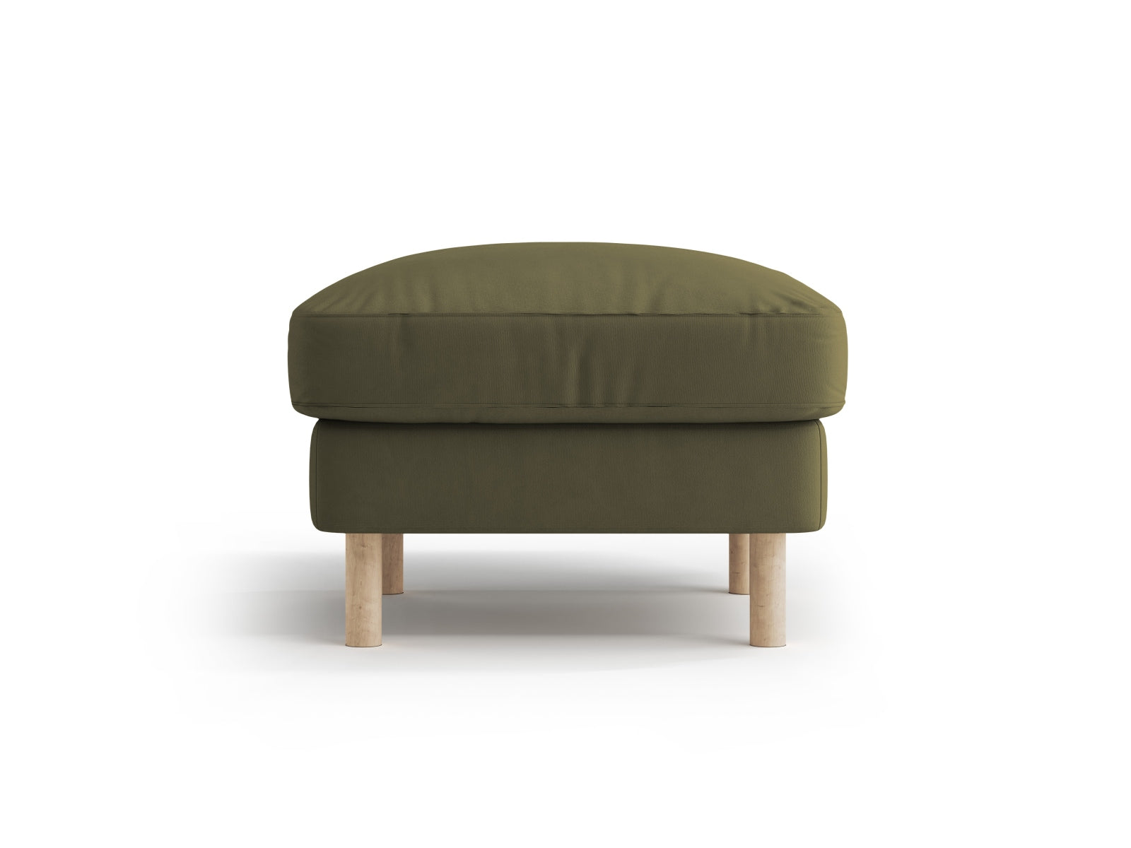 Eden Velour Pouf 1 Sitzer in Moss Green Melange-Paris präsentiert im Onlineshop von KAQTU Design AG. Modulares Sofa ist von Micadoni