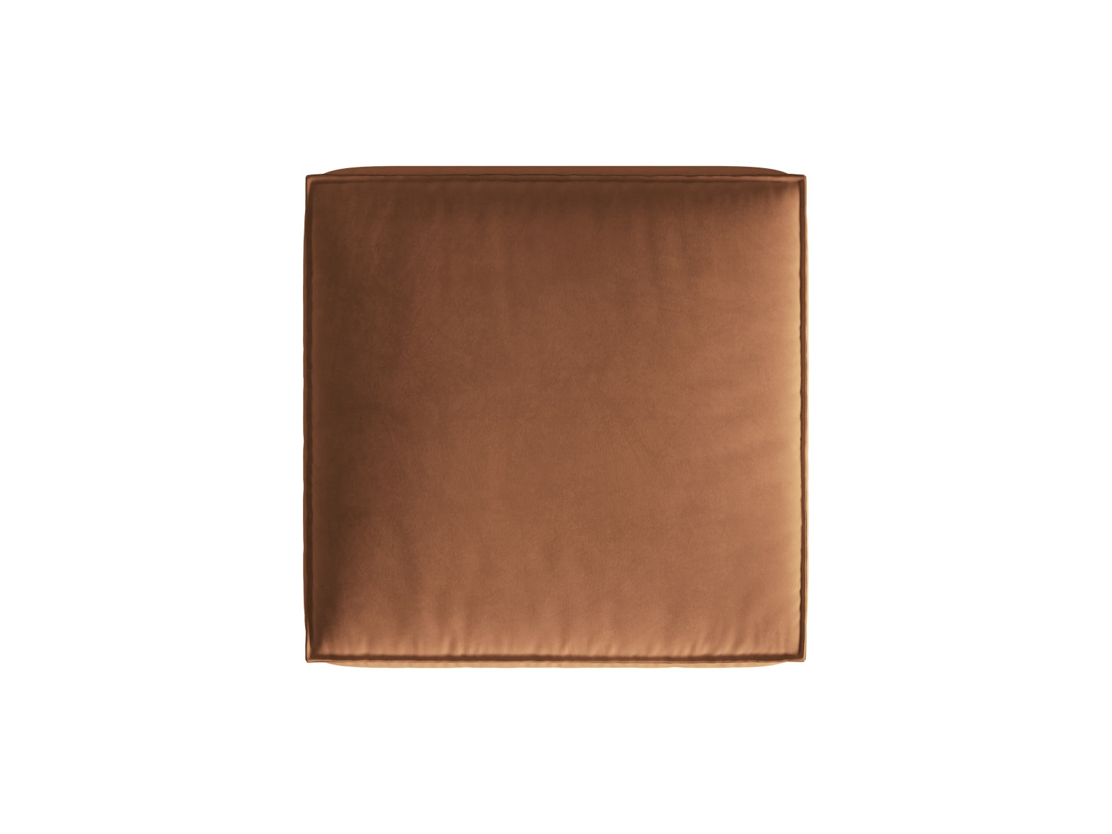 Stylischer Nuria Velour Pouf in sanftem Honigton, perfekt für moderne Interiors. Teil der vielseitigen Sofaserie von Micadoni.