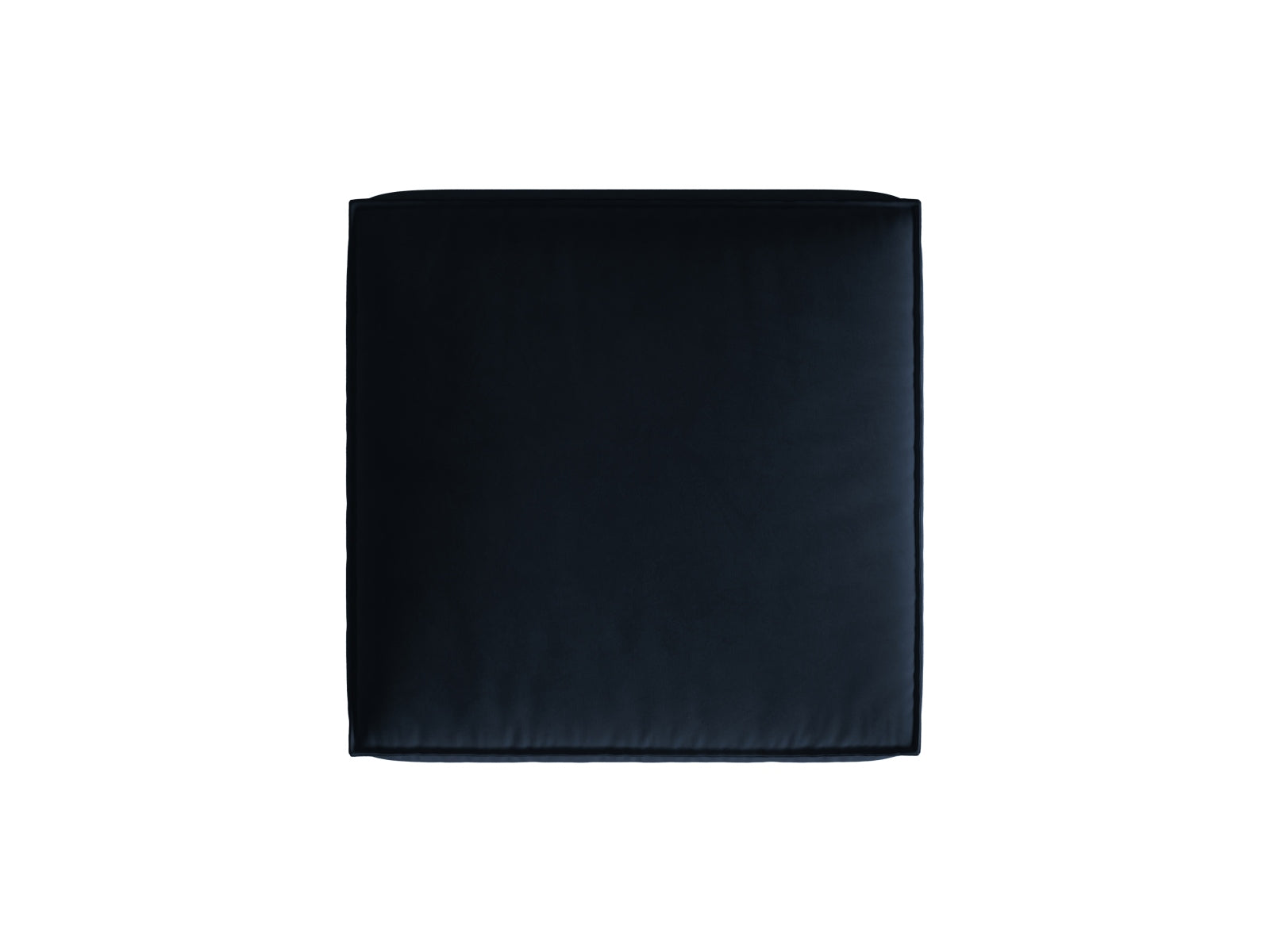 Stylischer Nuria Velour Pouf in tiefem Blau, perfekt für moderne Interiors. Teil der flexiblen Sofakollektion von Micadoni.