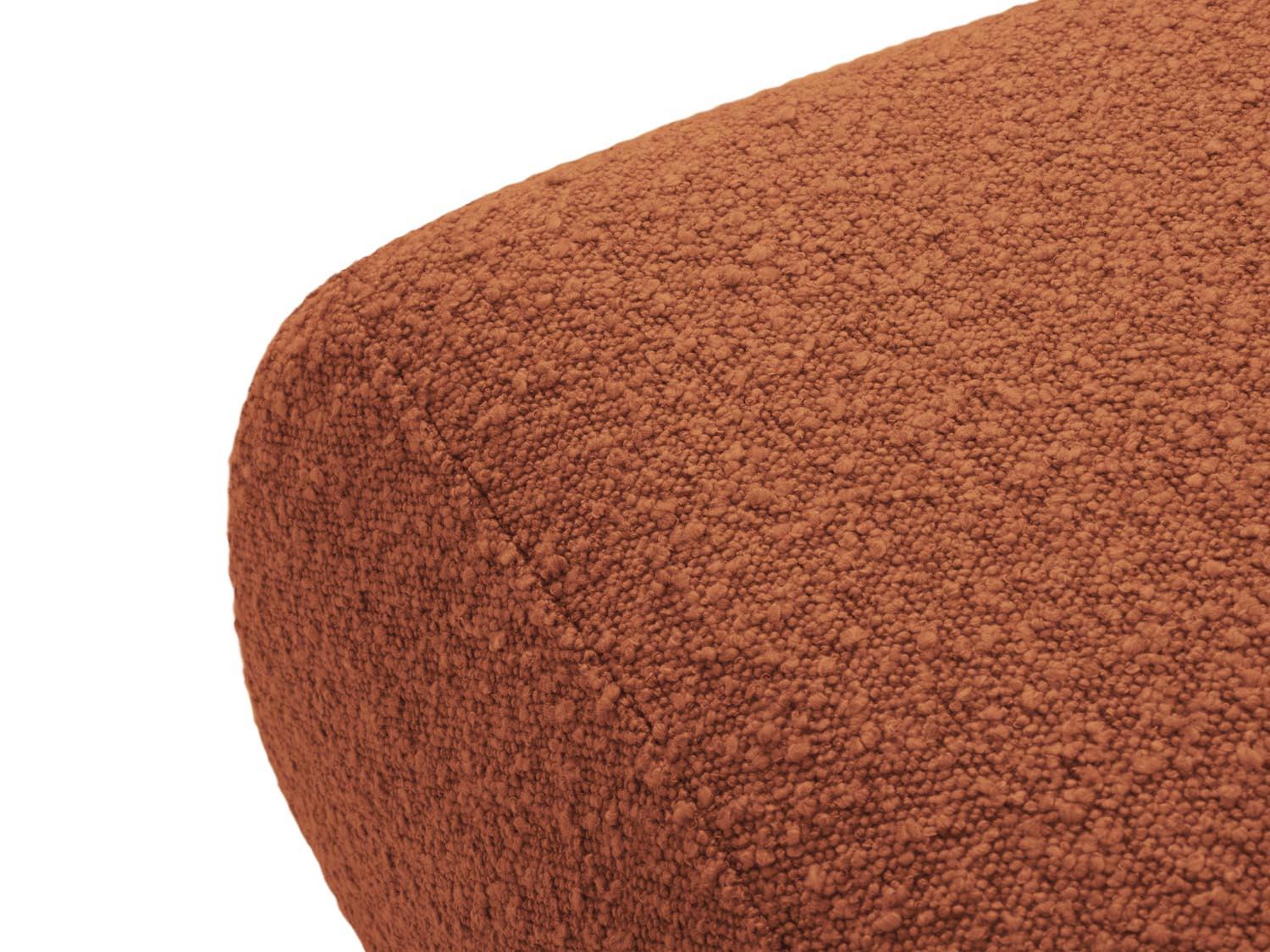 Molino Boucle Pouf 1 Sitz in Terracotta präsentiert im Onlineshop von KAQTU Design AG. Pouf ist von Micadoni