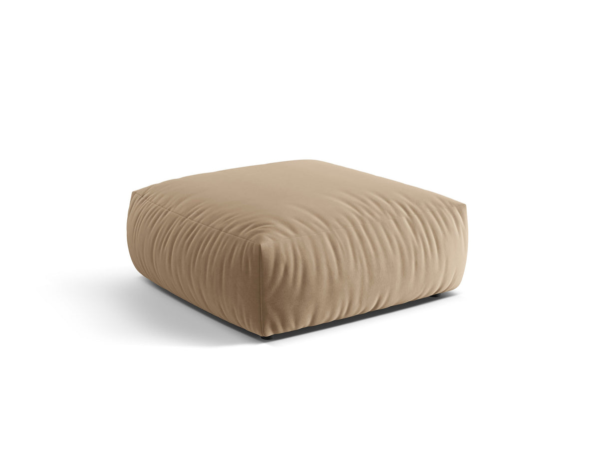 Chris Velour Pouf 1 Sitzer in Sand-Casino präsentiert im Onlineshop von KAQTU Design AG. Modulares Sofa ist von Micadoni