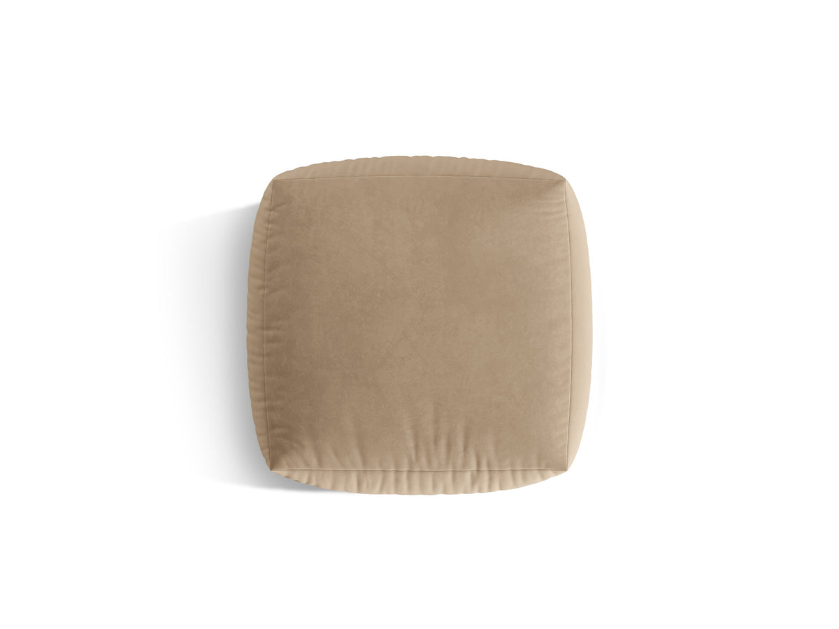 Chris Velour Pouf 1 Sitzer in Sand-Casino präsentiert im Onlineshop von KAQTU Design AG. Modulares Sofa ist von Micadoni