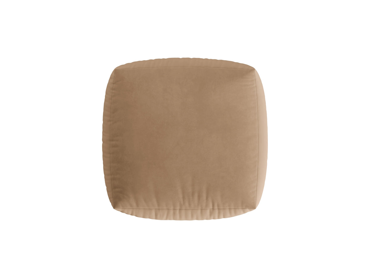 Chris Velour Pouf 1 Sitzer in Sand-Casino präsentiert im Onlineshop von KAQTU Design AG. Modulares Sofa ist von Micadoni
